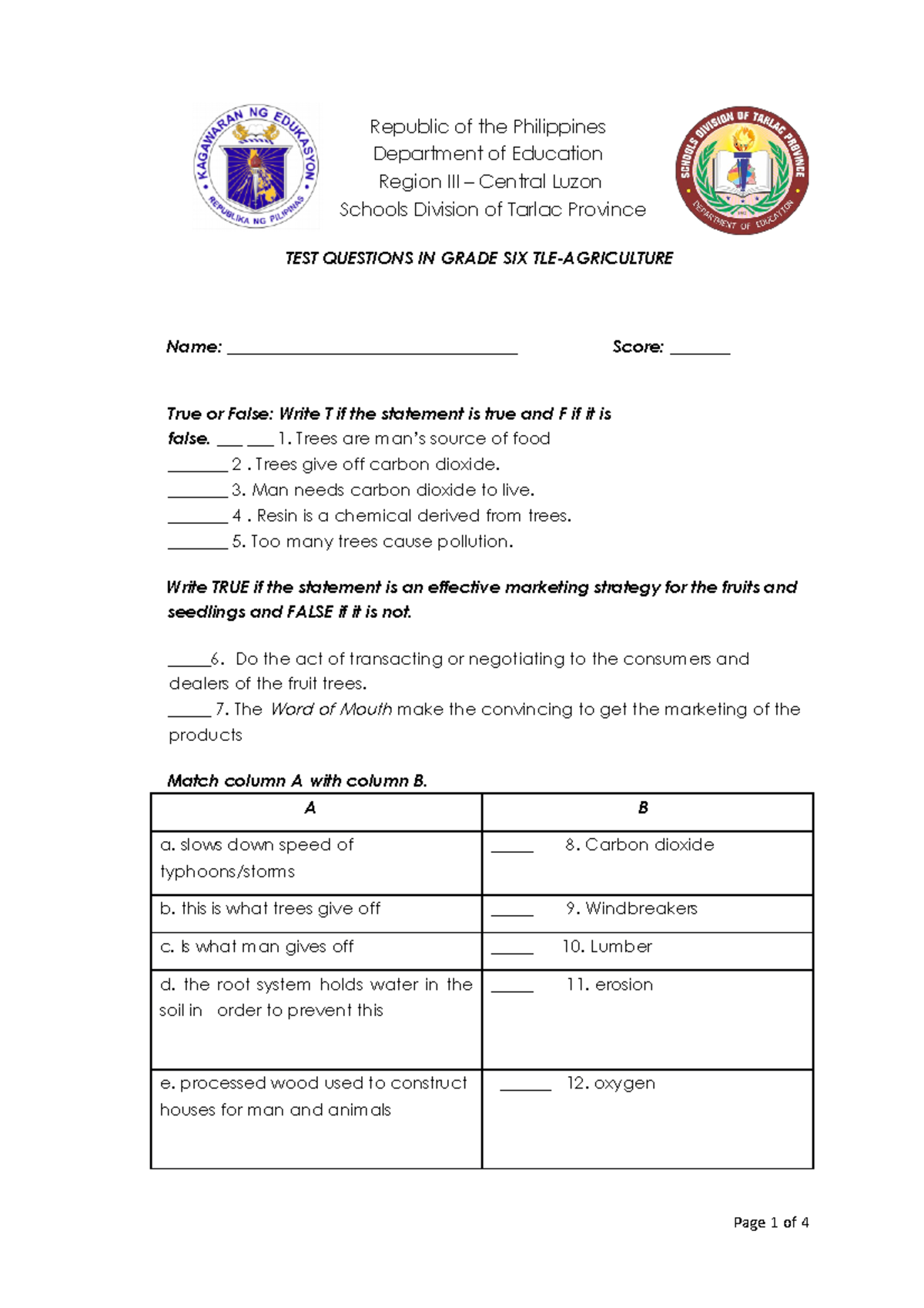 Compendium-AFA VI-TEST Questions - Republic of the Philippines ...