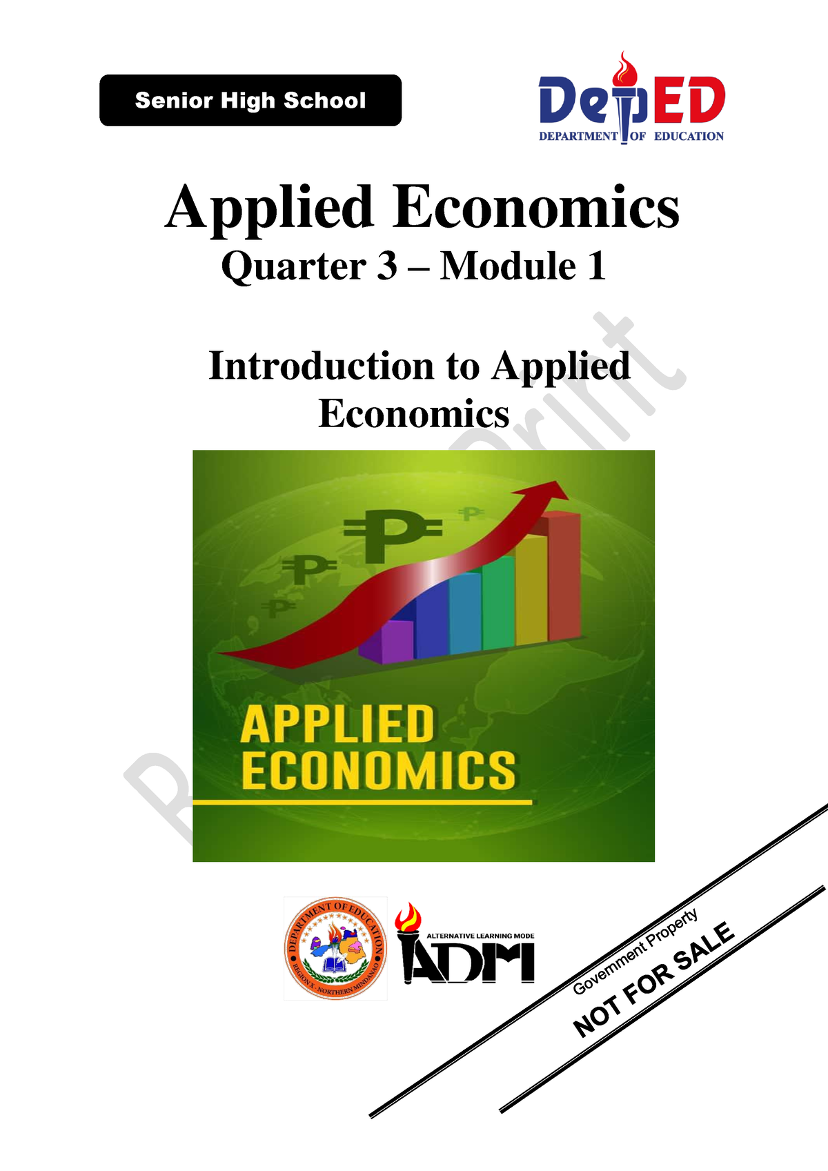 Applied Econ12 Q1 Mod1 Introtoappliedecon V5 - Applied Economics ...