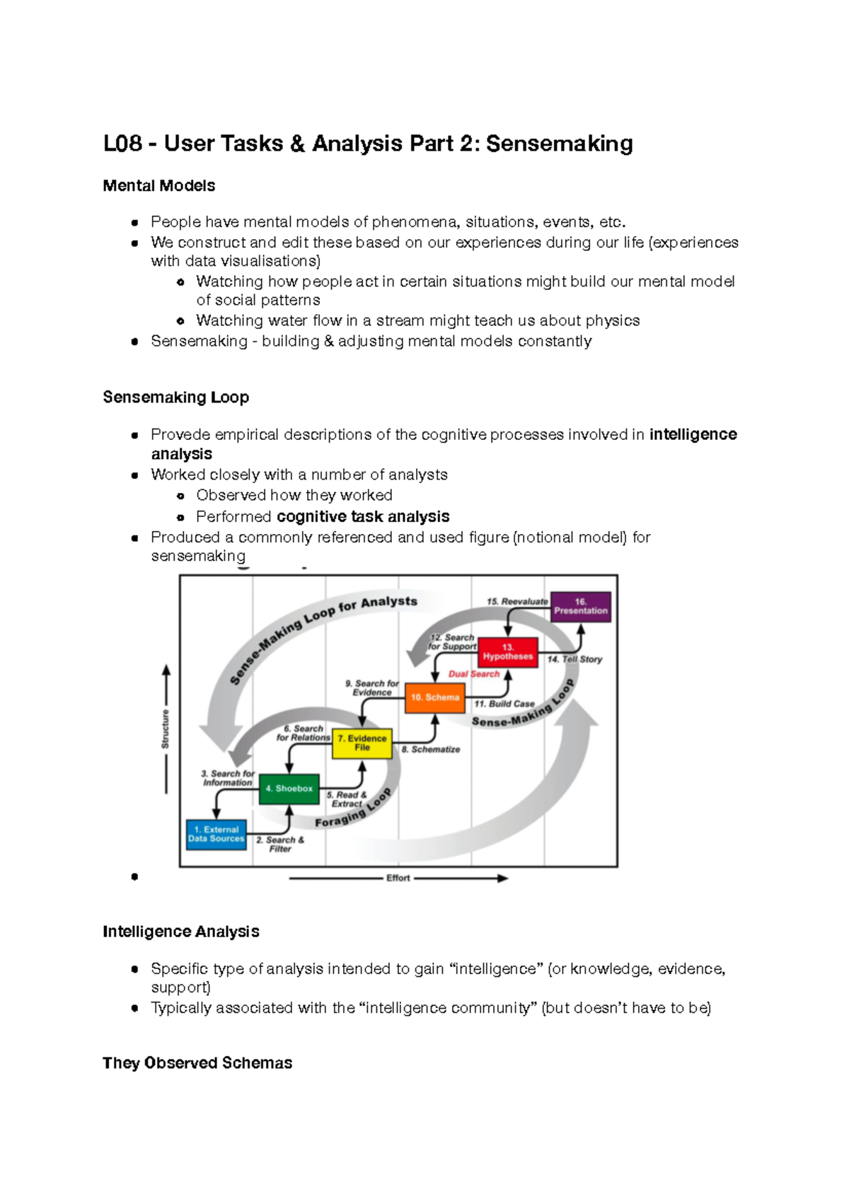 L08 User Tasks 2 - L08 - User Tasks & Analysis Part 2: Sensemaking ...