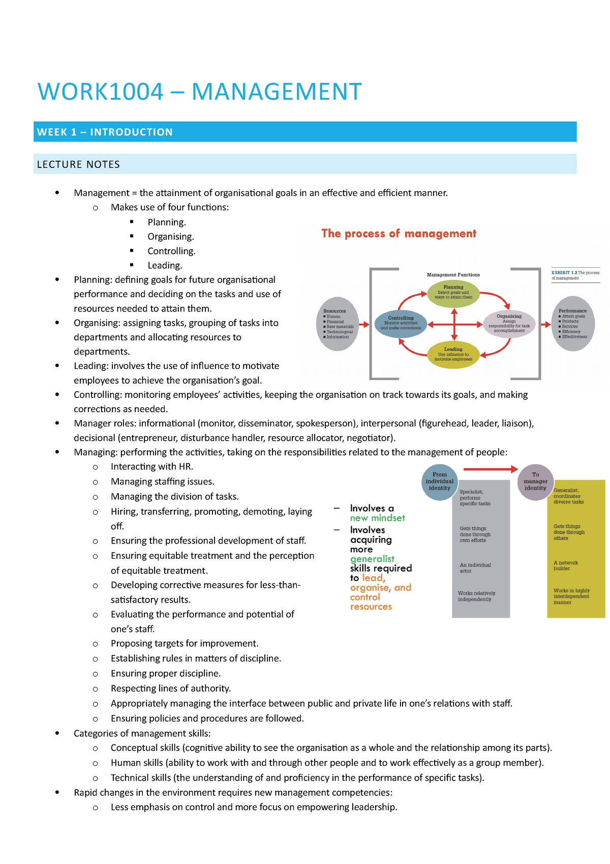 work1004-notes-semester-1-2021-entire-course-work1004-management