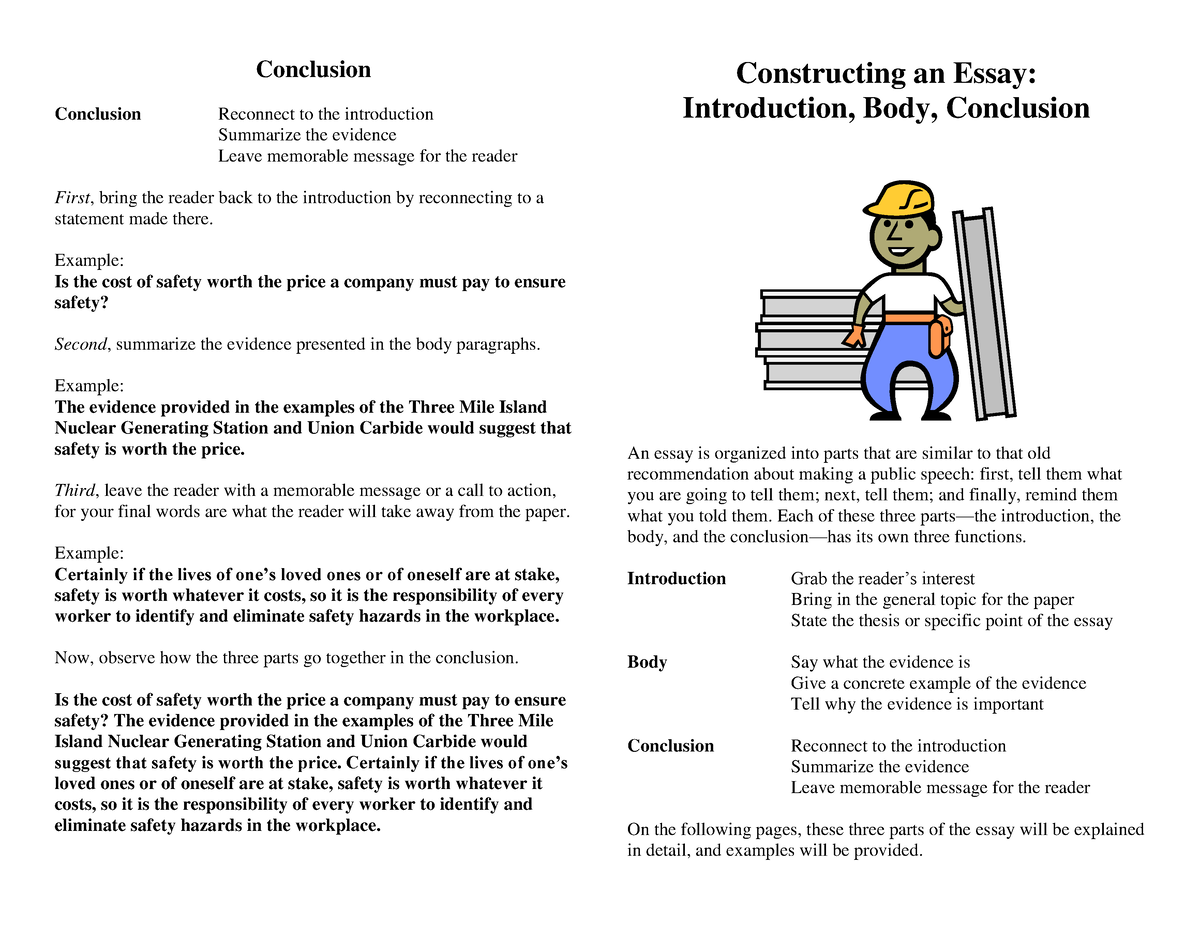 essay in construction