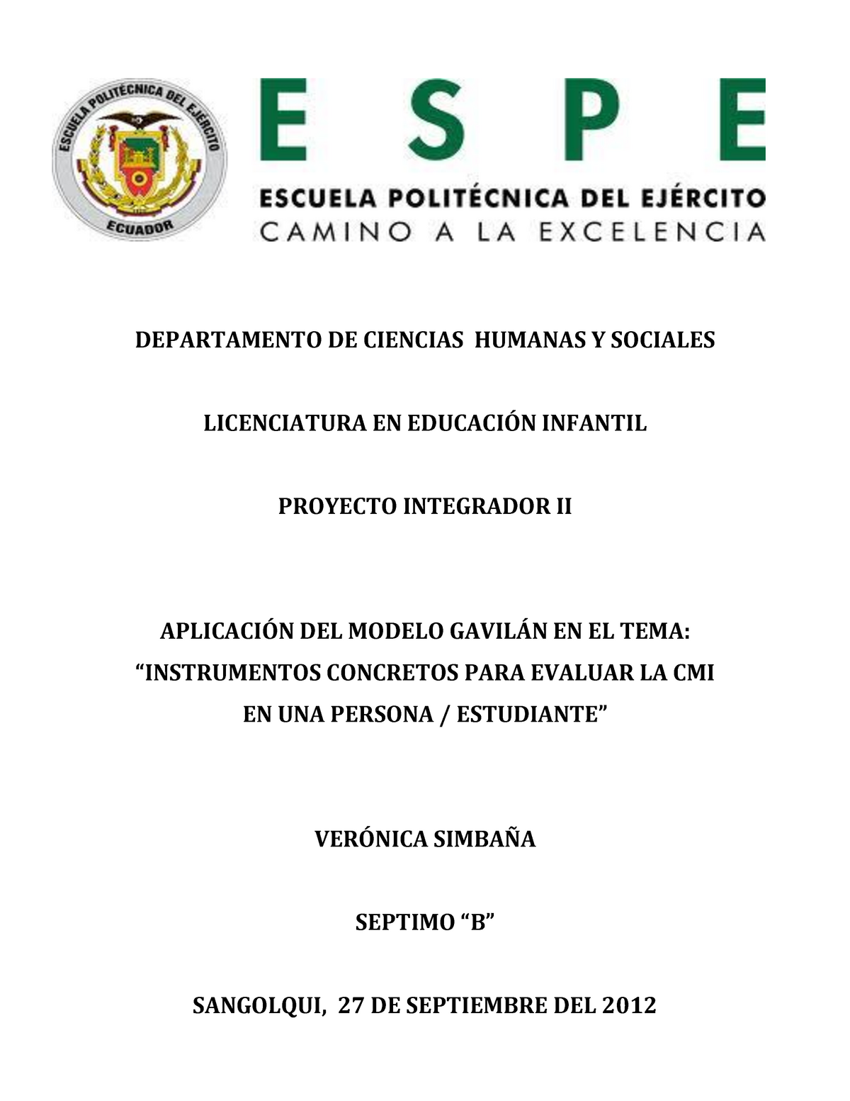 Ejemplo Paso 2 Gavilán ok - DEPARTAMENTO DE CIENCIAS HUMANAS Y SOCIALES  LICENCIATURA EN EDUCACIÓN - Studocu