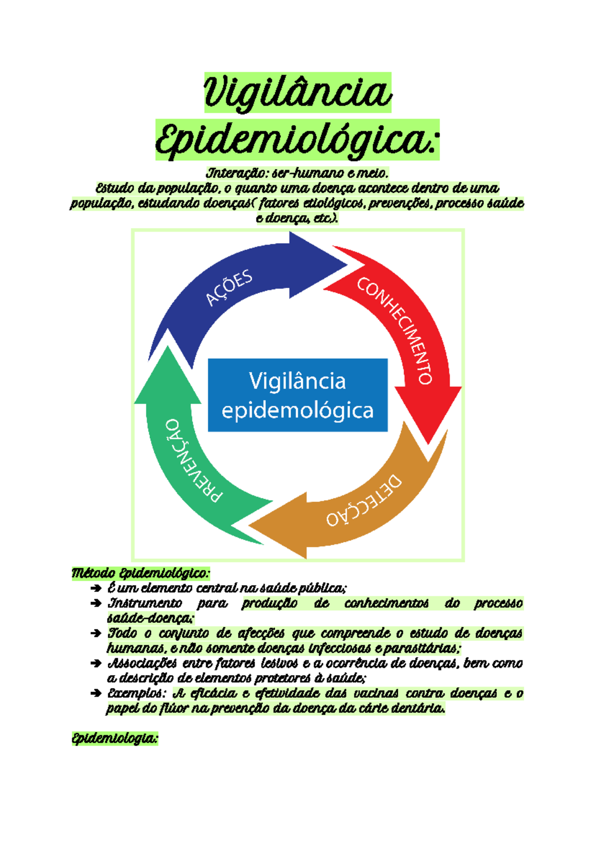 Textos de Epidemiologia para Vigilância Ambiental em Saúde