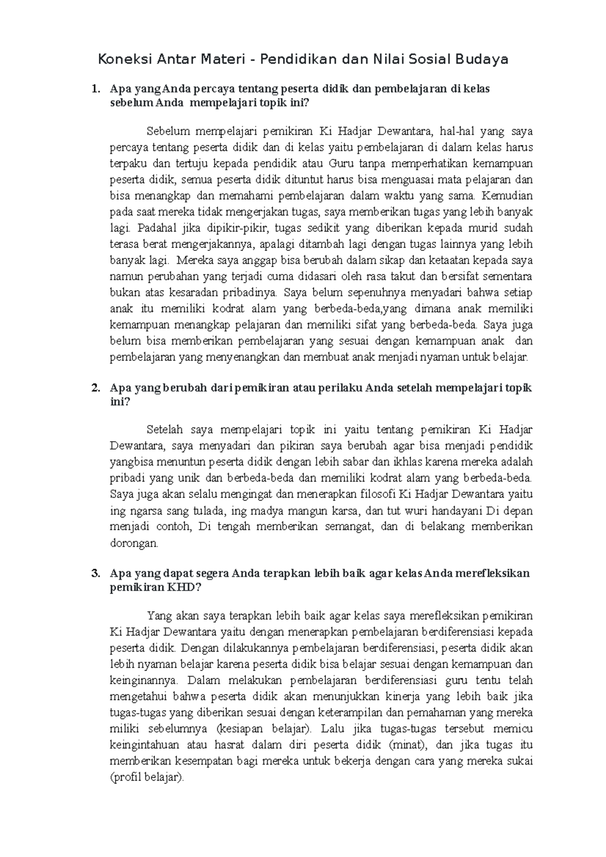 Koneksi Antar Materi T2 filsof Koneksi Antar Materi Pendidikan dan Nilai Sosial Budaya Apa