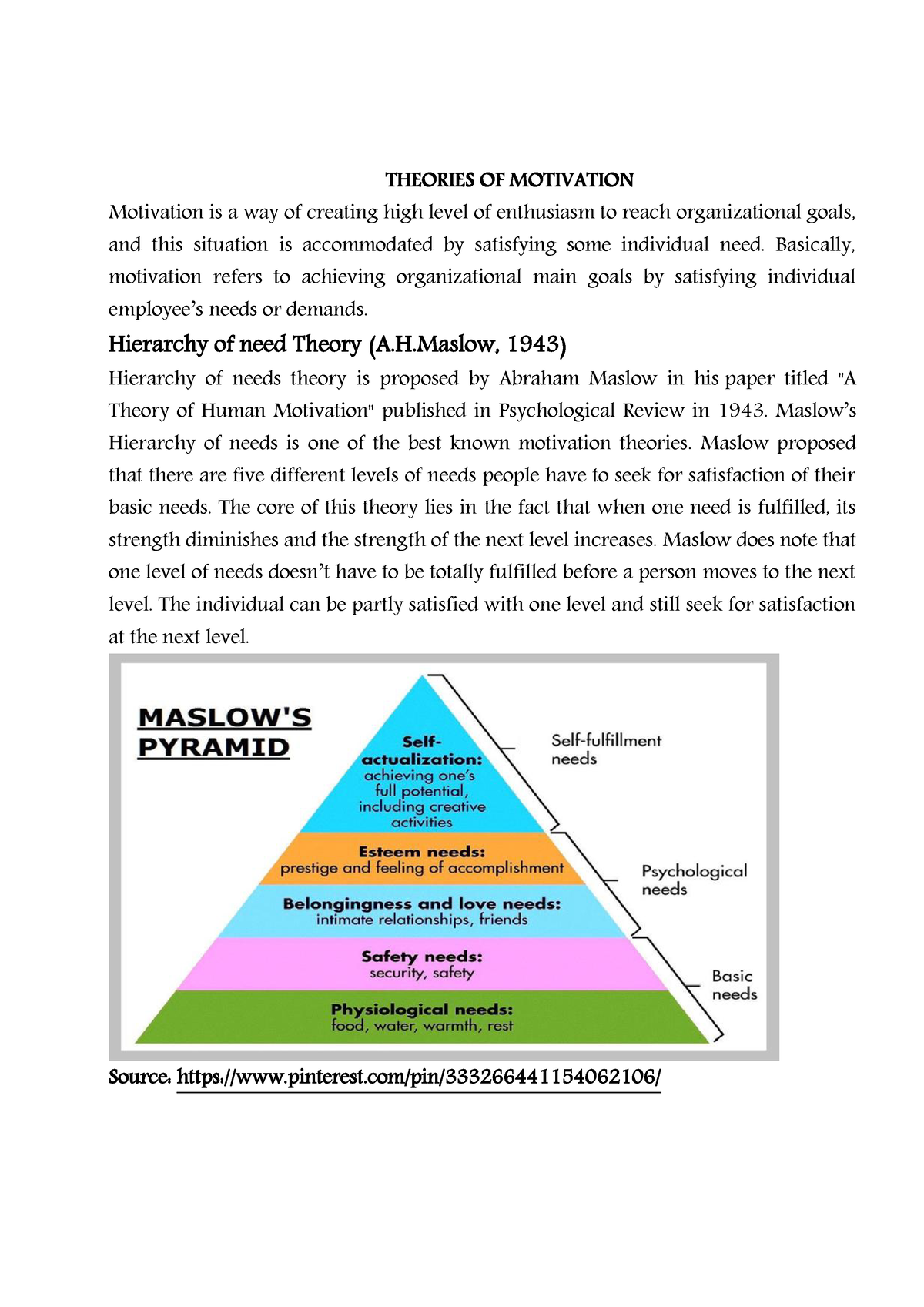 202004 160614287579 Babita Lib Sc Theories Of Motivation - THEORIESOF ...