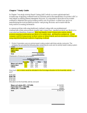 BUS1 122A Ch. 9 Study Guide - Chapter 9 Study Guide Management ...