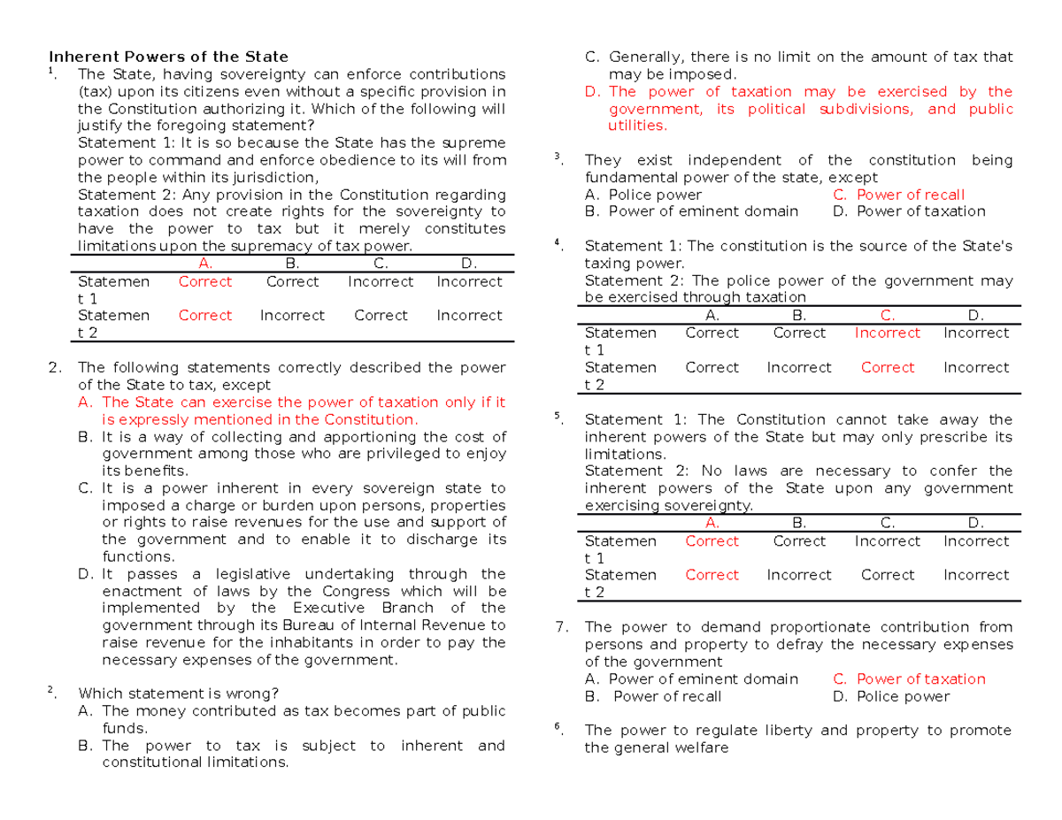 01 Principles 155.docx - Inherent Powers of the State The State, having ...