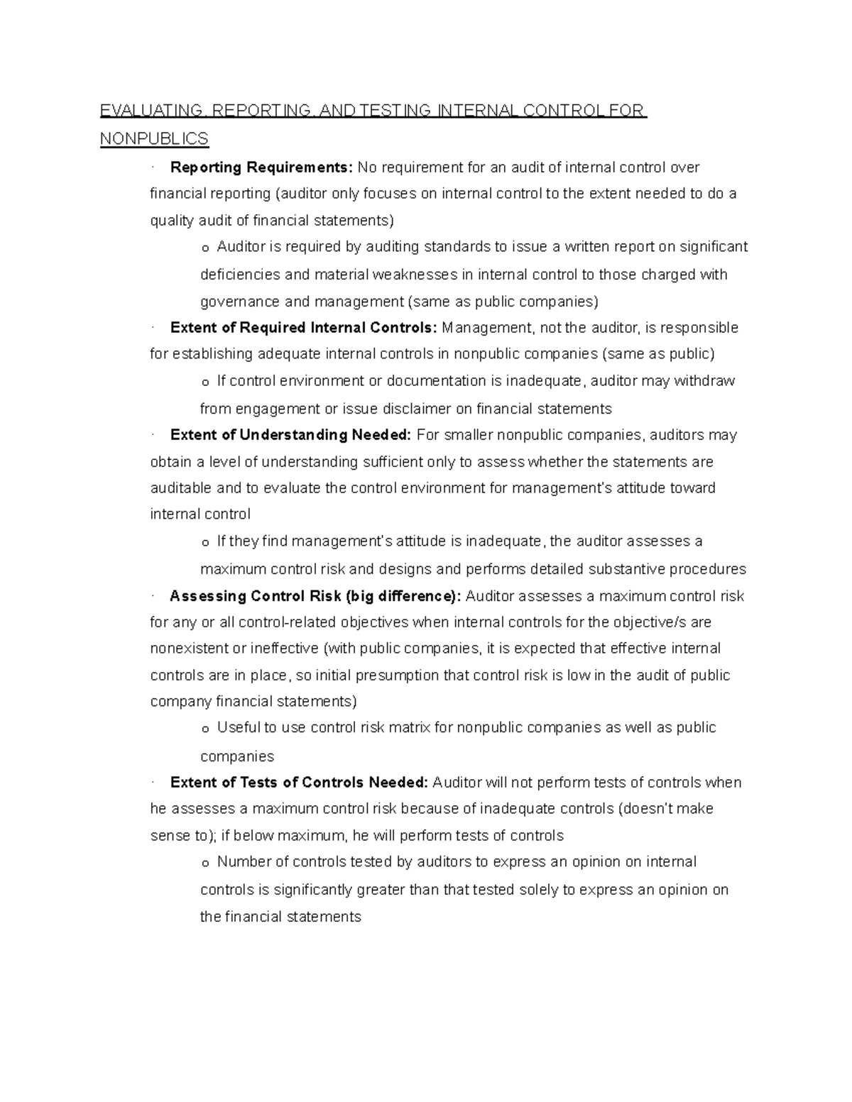 Ac 417 4 - Notes on Evaluating, Reporting, and Testing Internal ...