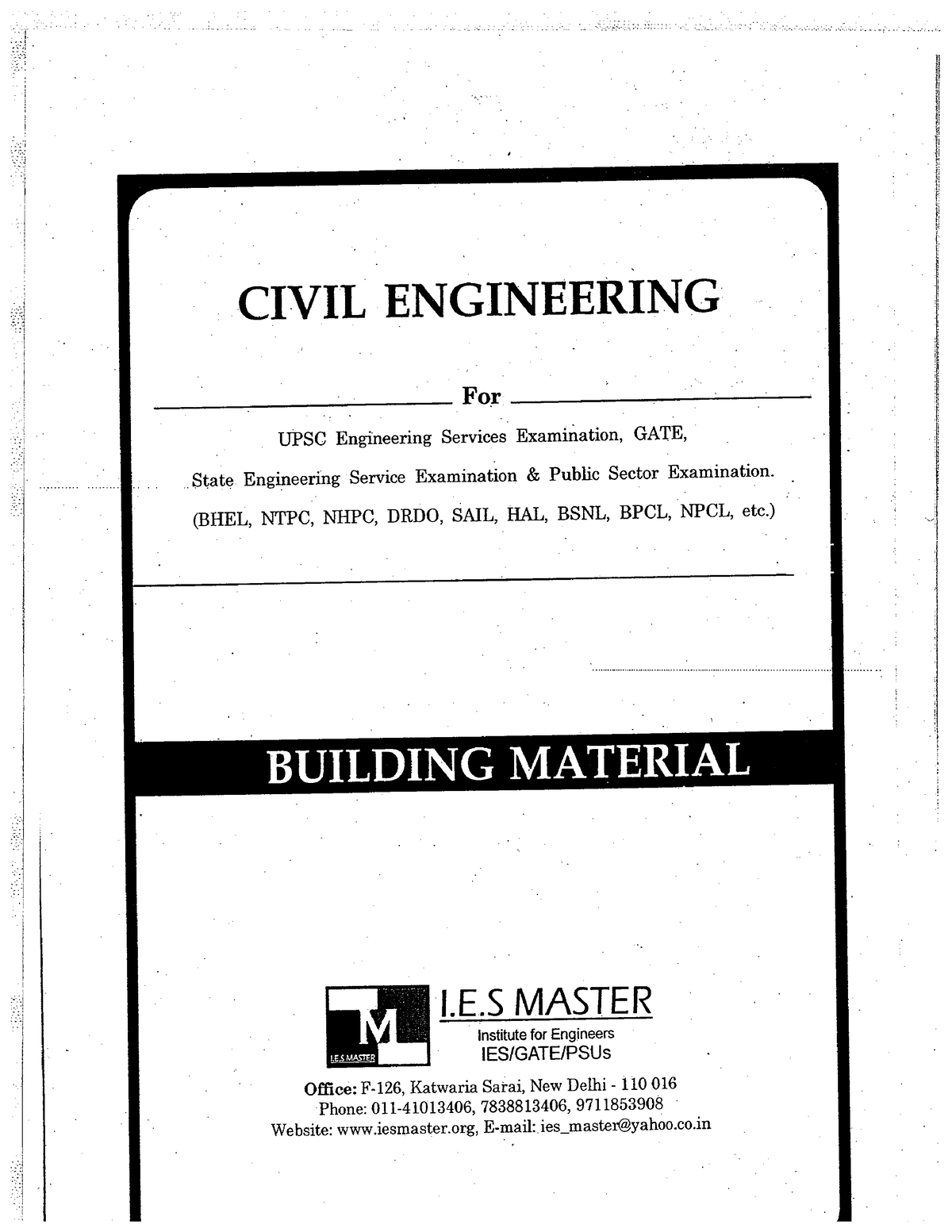 Building Material - Civil Engineering - Studocu