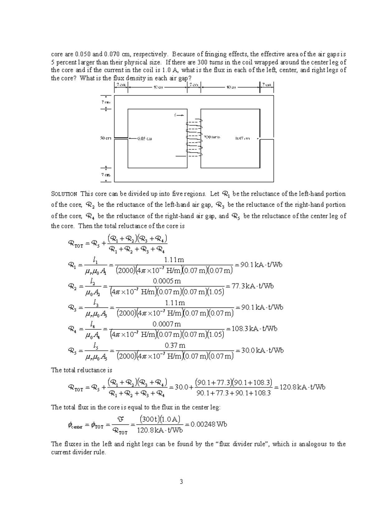 Electric Machinery And Power System Fundamentals2 core are 0 and 0