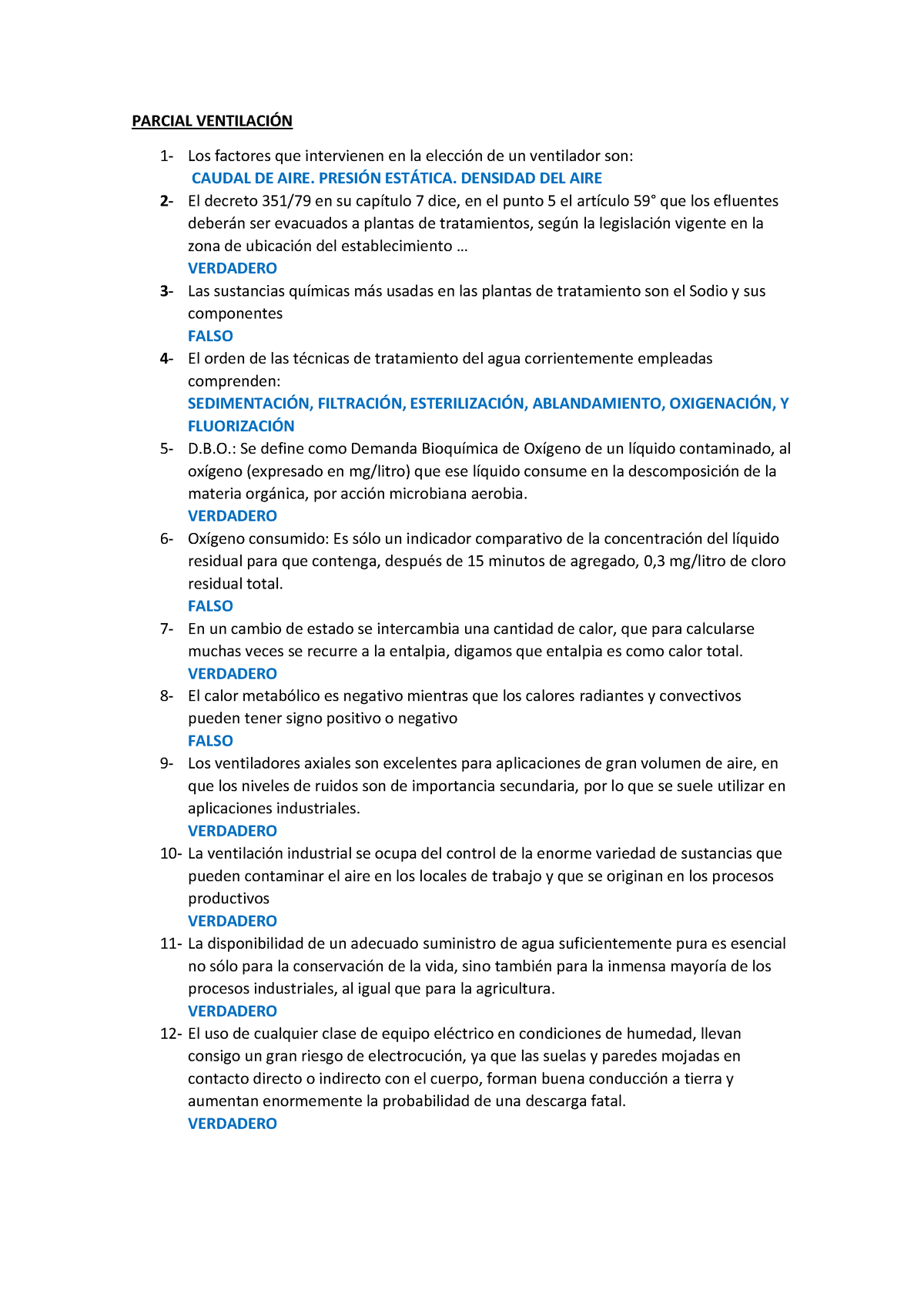 Parcial Ventilacion - Para Higiene Y Seguridad 2do Año - PARCIAL ...