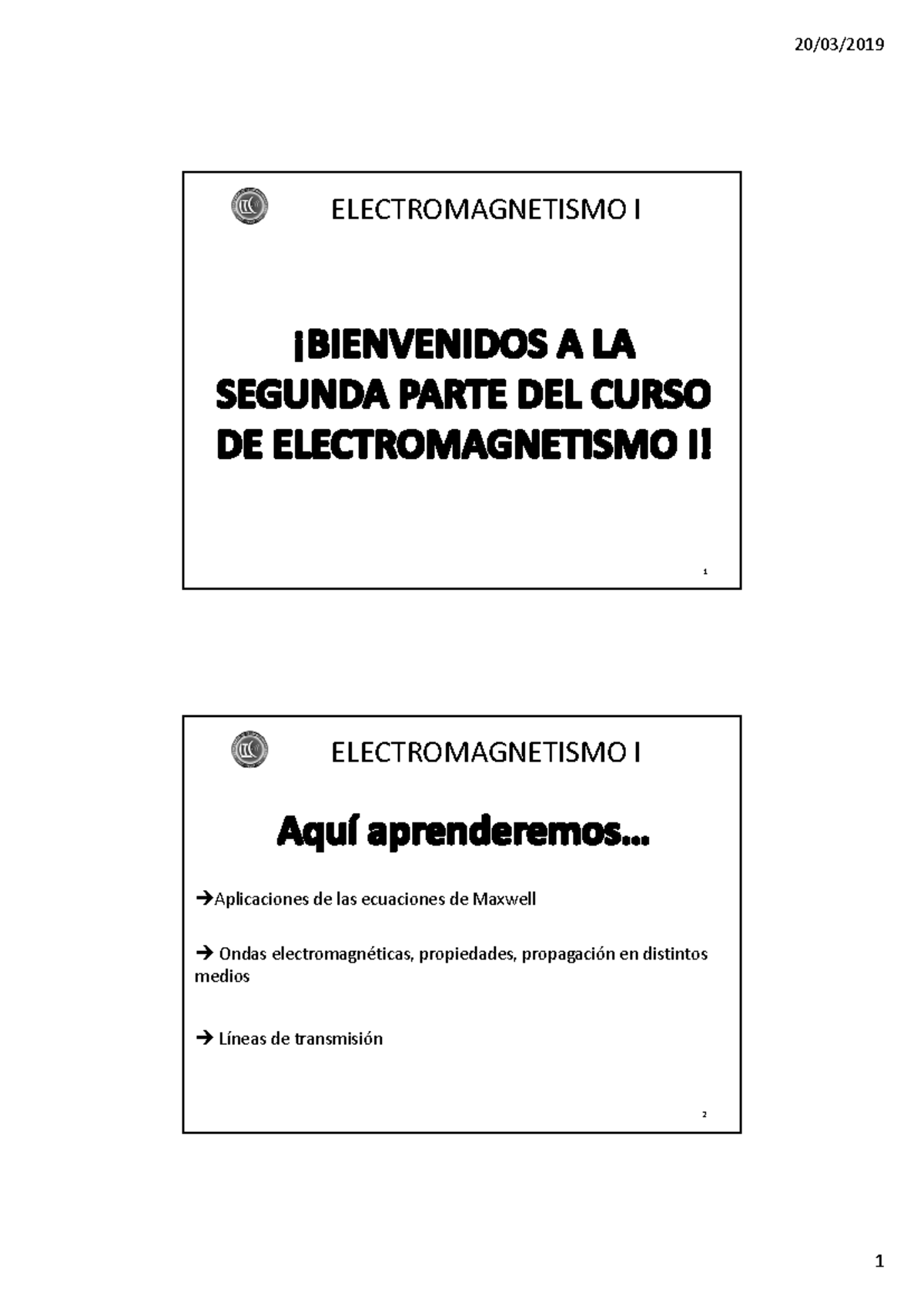 Apuntes De Electromagnetismo I B - ELECTROMAGNETISMO I 1 ...