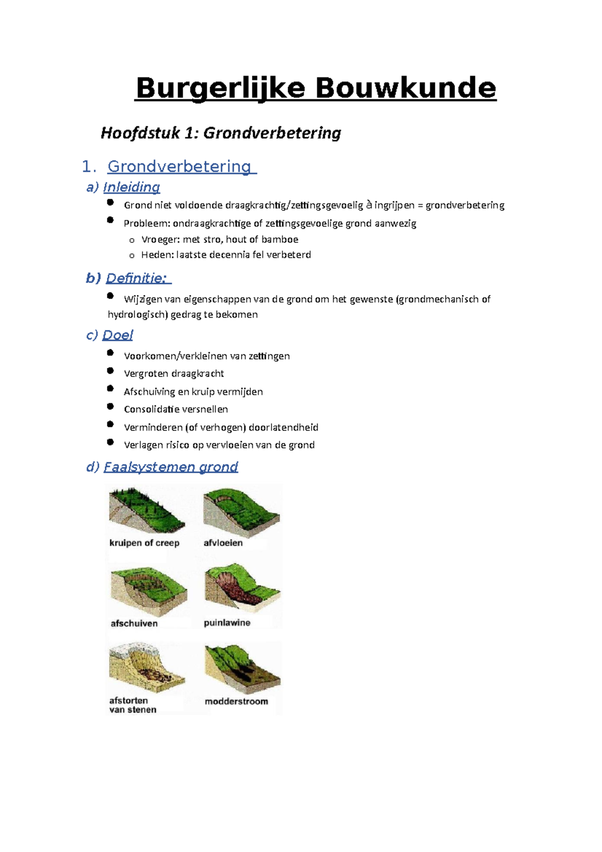 Samenvatting Burgerlijke Bouwkunde - Burgerlijke Bouwkunde Hoofdstuk 1 ...