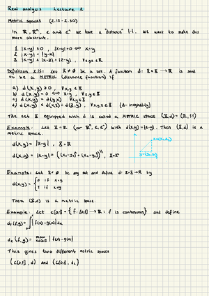 Lecture 5 - Föreläsning 5 - Lecture 5 Real Analysis Chapter 1. 5-1 . 11 ...