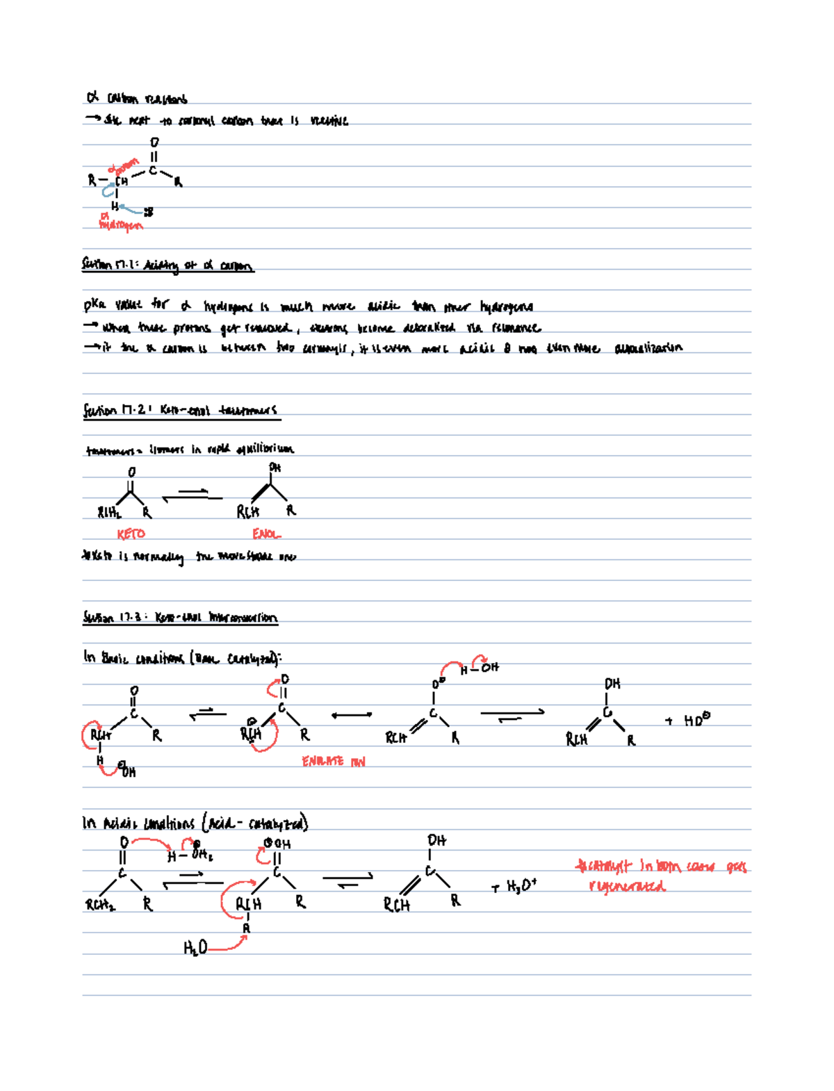 Orgo Chapter 17 Notes - Klausen Sp23 - Organic Chemistry - A ...