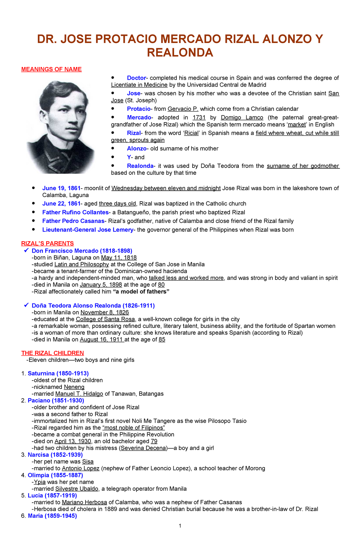 life and works of rizal essay questions