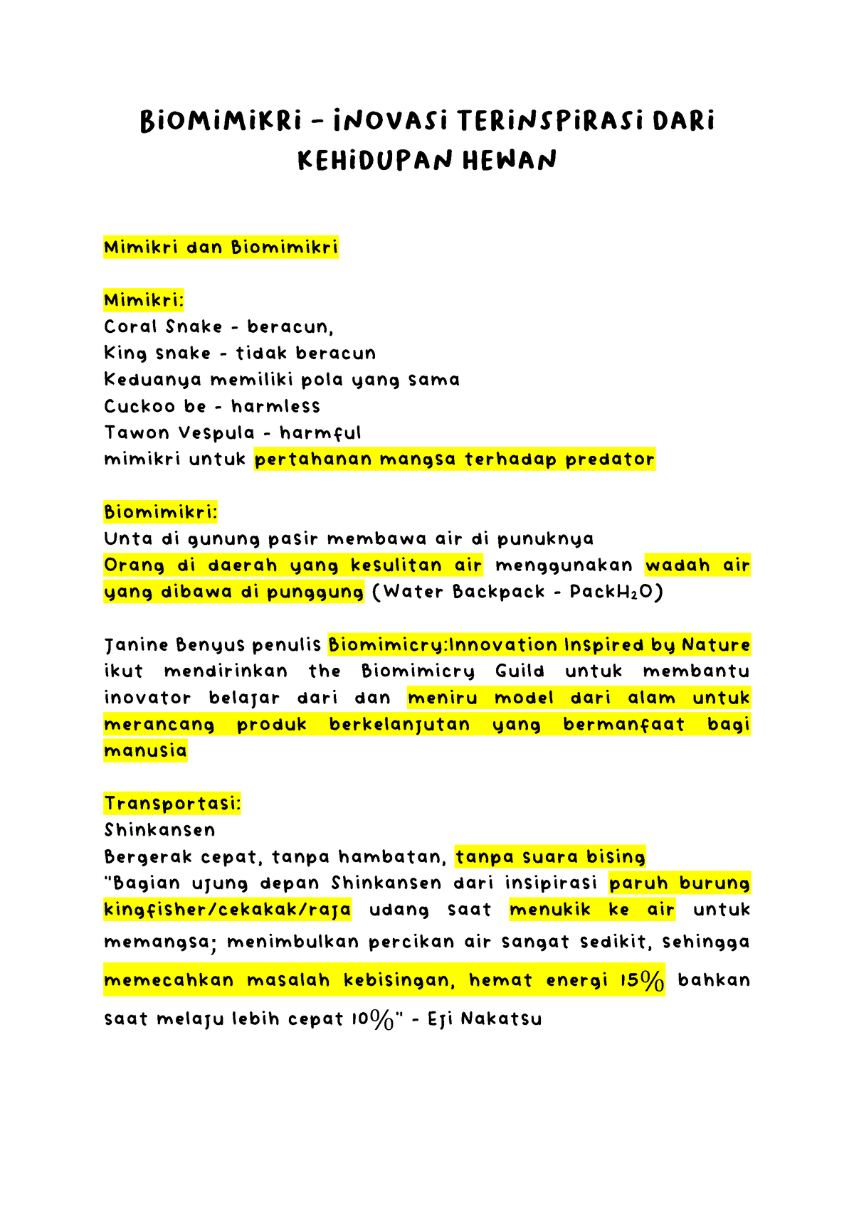 Biologi Dasar Bio1102 Biomimikri Mimikri Dan Biomimikri Mimikri