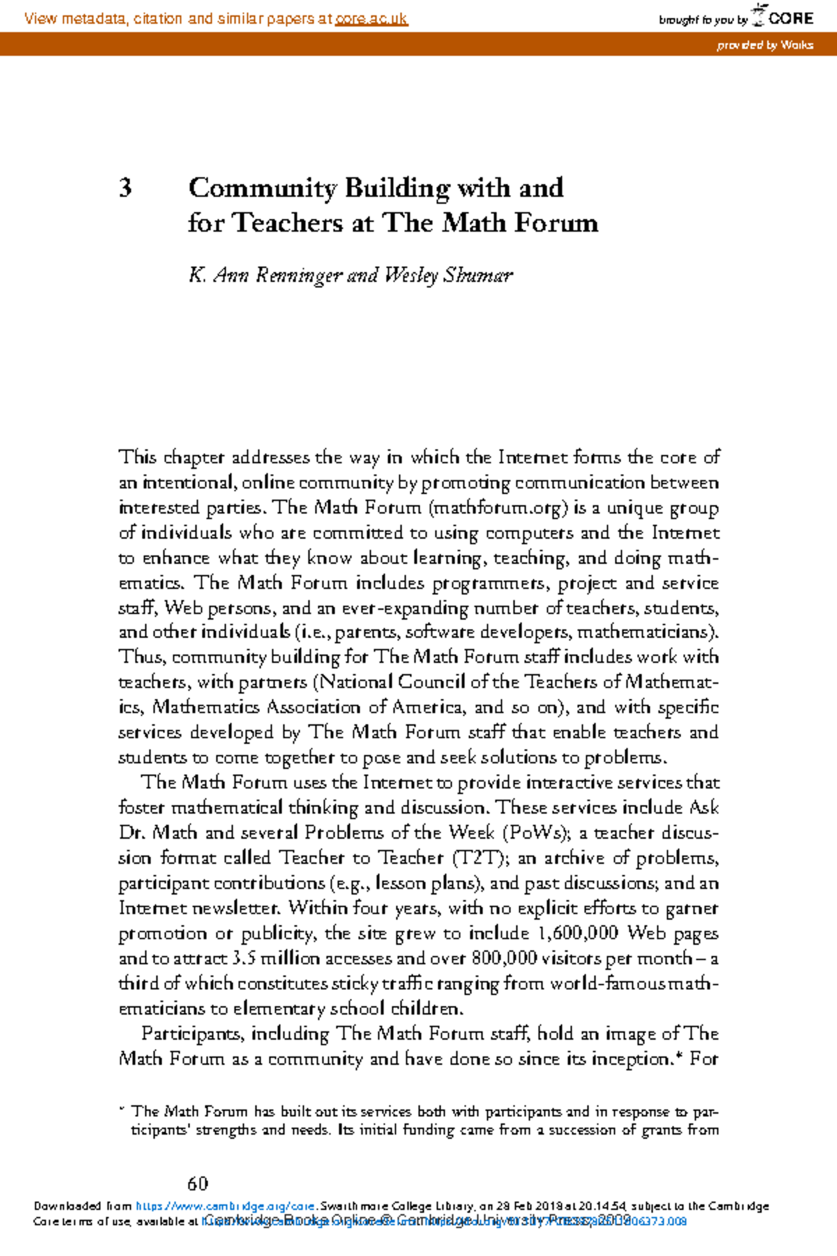 76221707 - Cours - 3 Community Building with and for Teachers at The ...