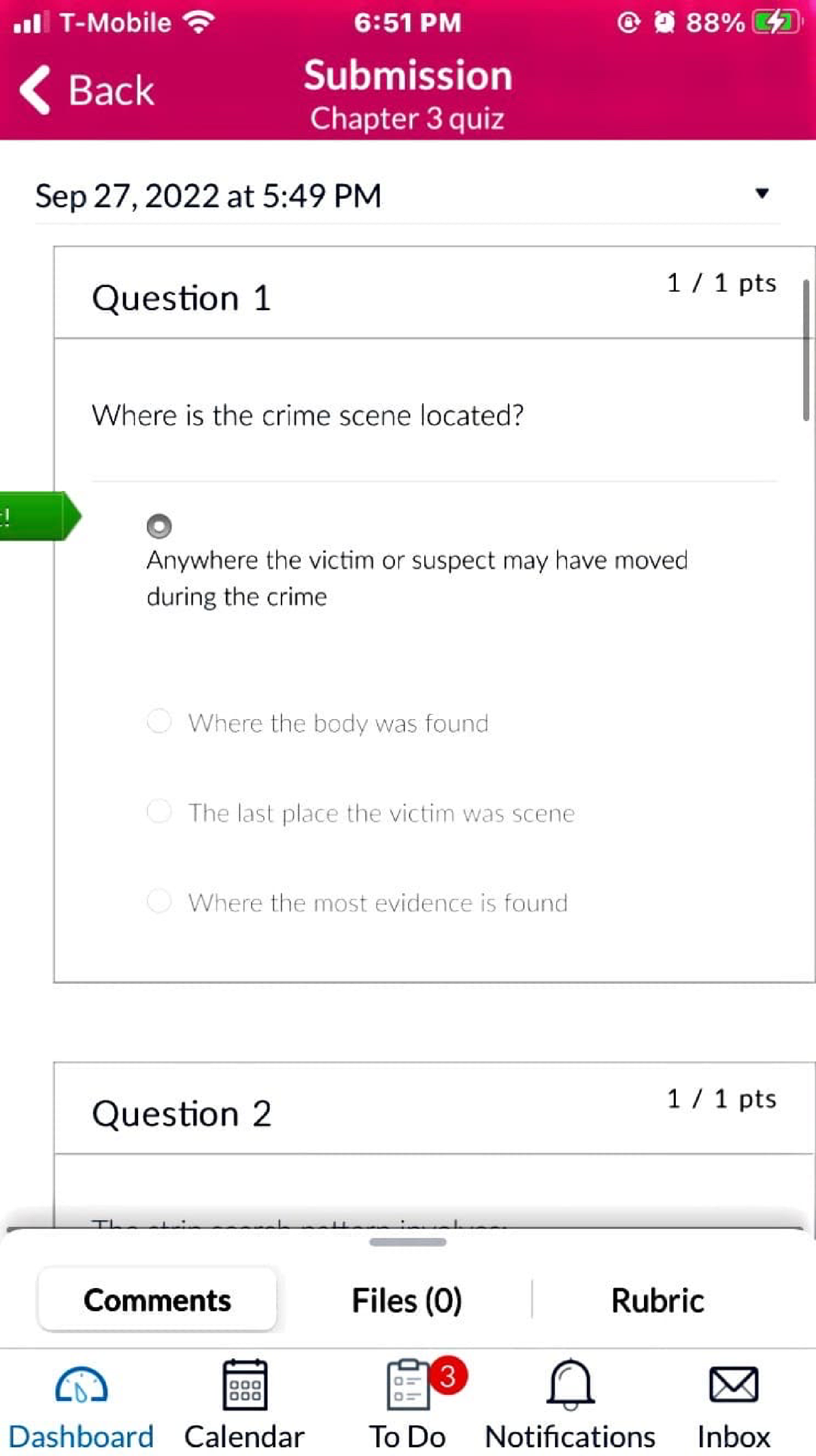 Quiz 3 - QUIZ 3 CHAPTER 3 - ADMJUS5 - Studocu