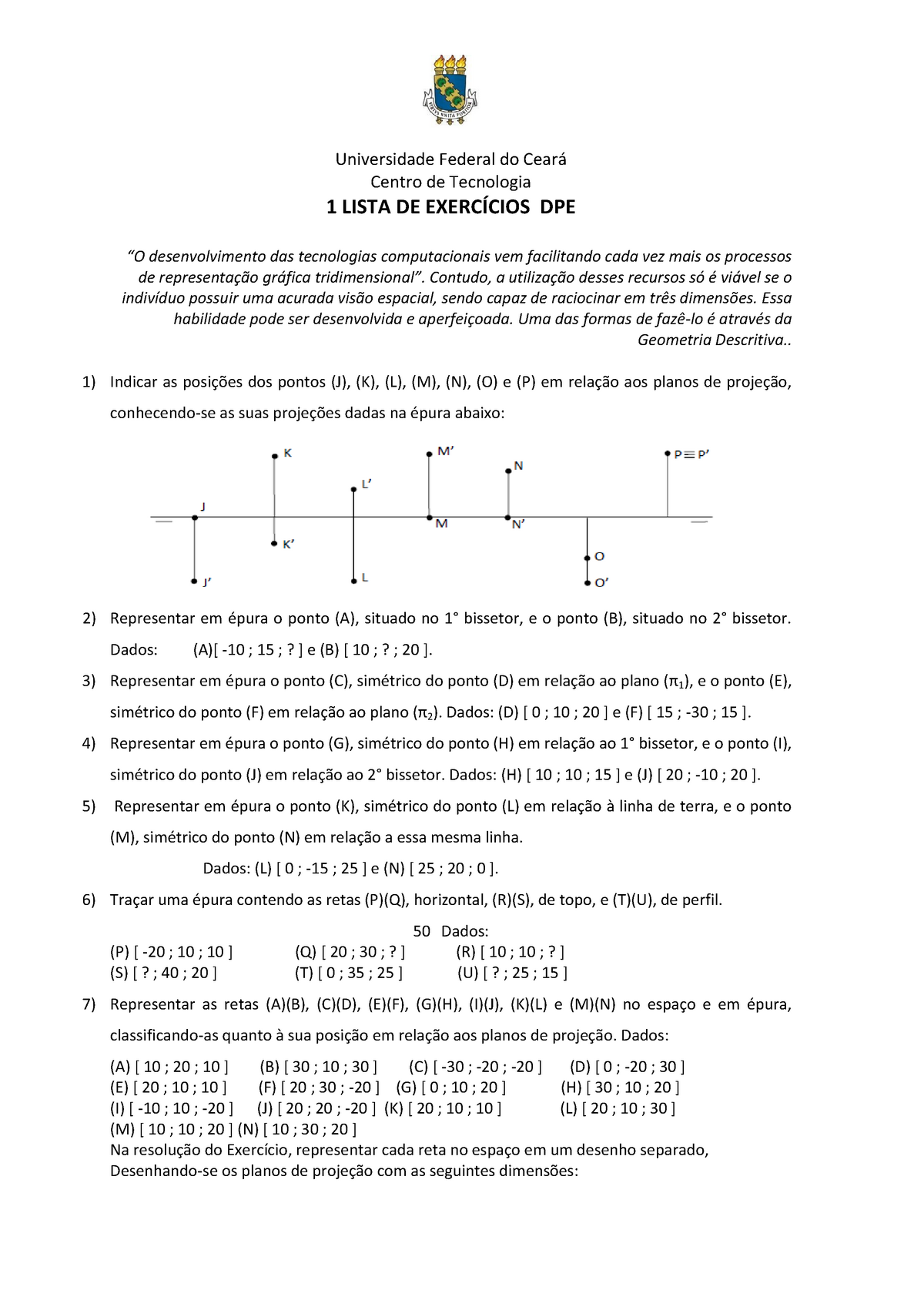 1 Lista De Exercicios Dpe 16 1 Studocu