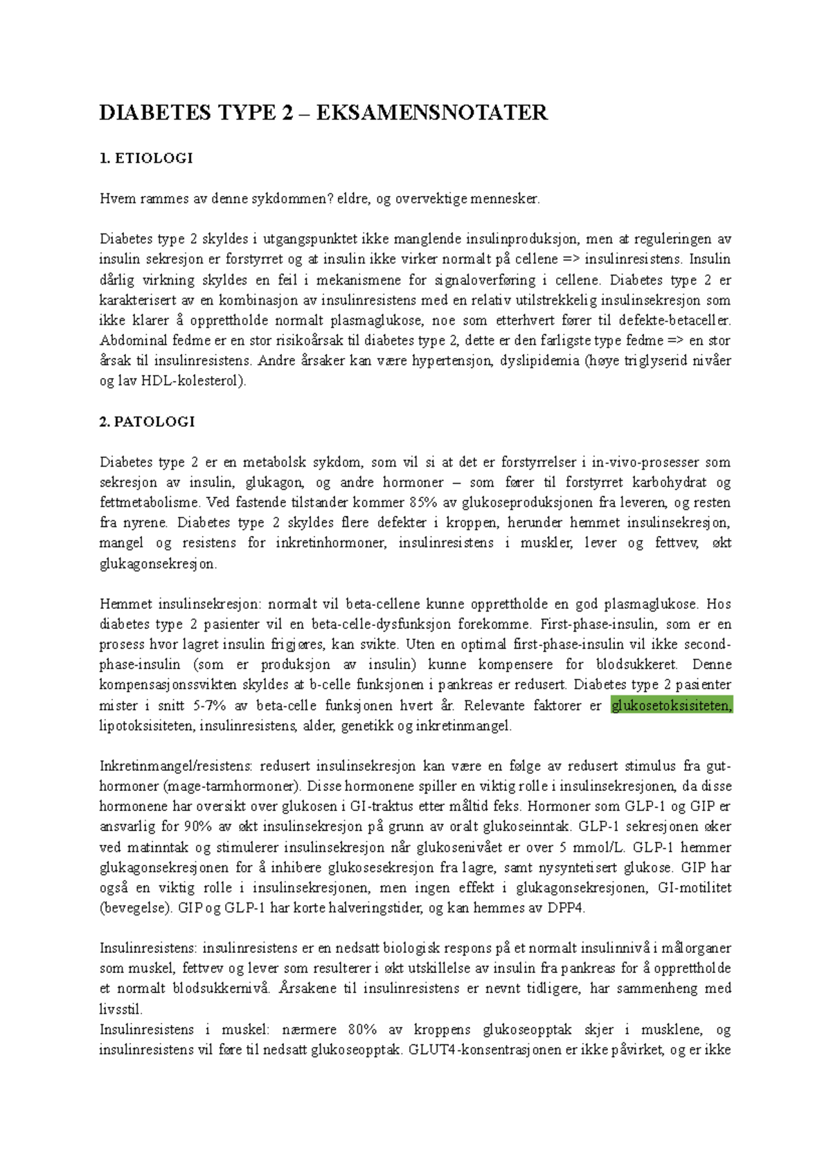 diabetes-type-2-uni-diabetes-type-2-eksamensnotater-1-etiologi