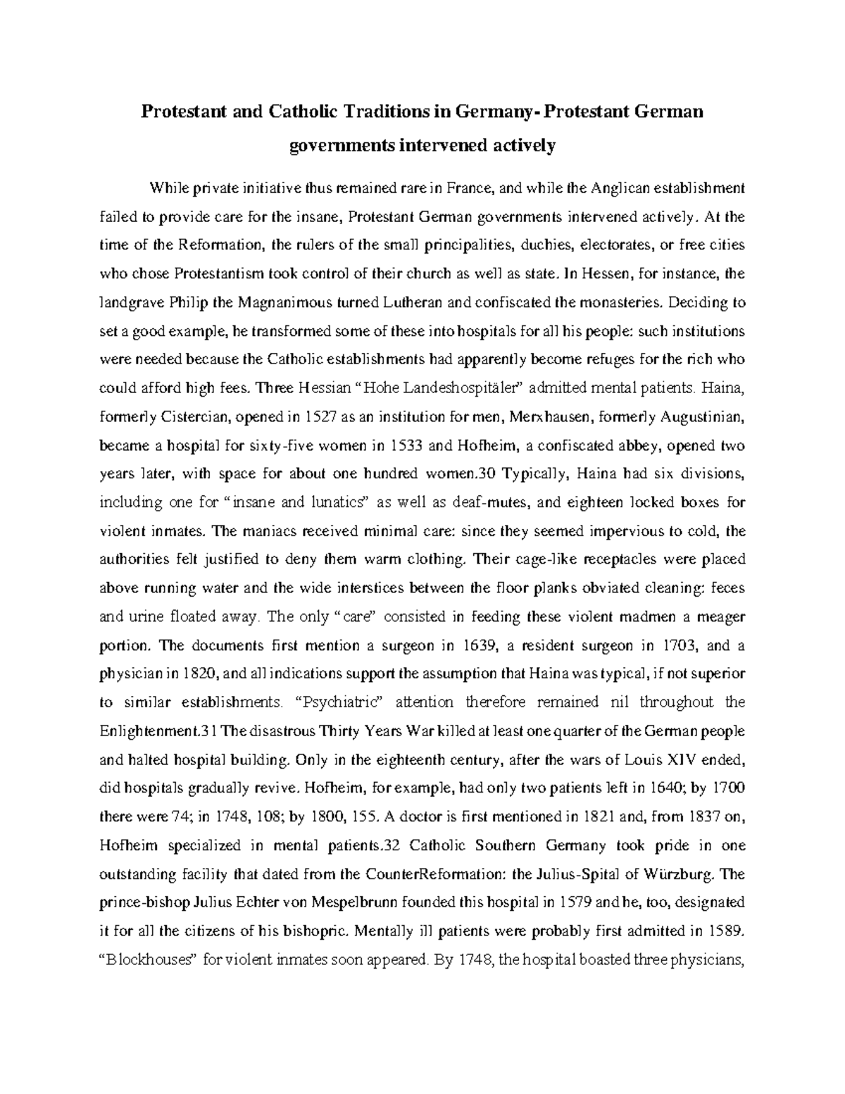 Protestant and Catholic Traditions in Germany Protestant German - At ...