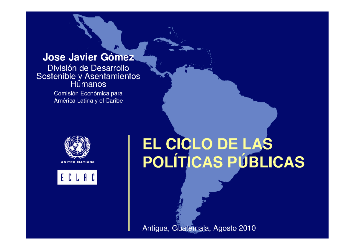 El Ciclo De Las Politicas Publicas Gomez El Ciclo De LaspolÍticas PÚblicas Antigua Guatemala 7544