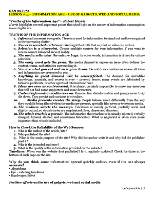 GEN 3 Module 11 13 - Tama to - PHINMA EDUCATION GEN 003: Science ...