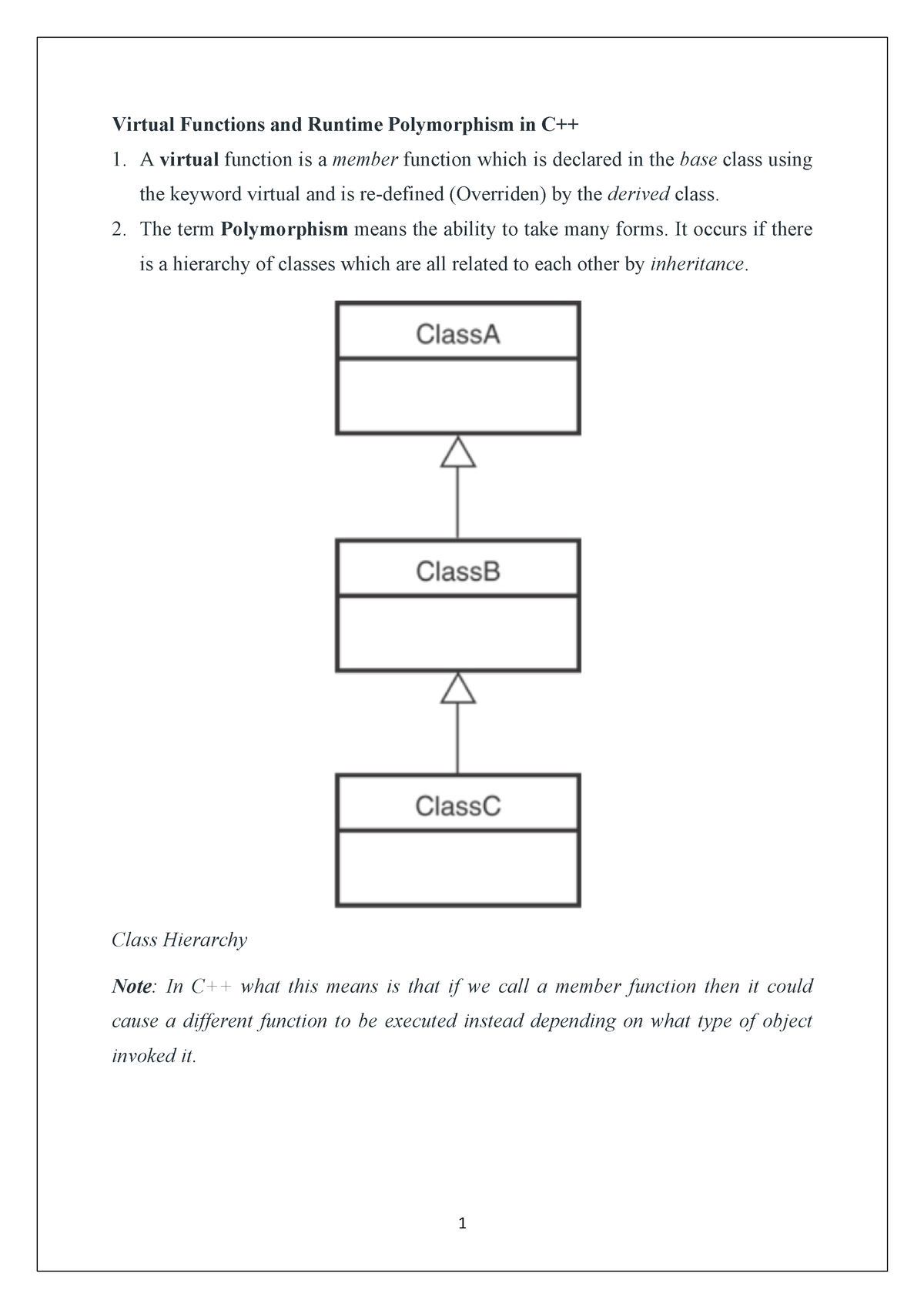 Virtual Functions And Runtime Polymorphism In C - The Term Polymorphism ...