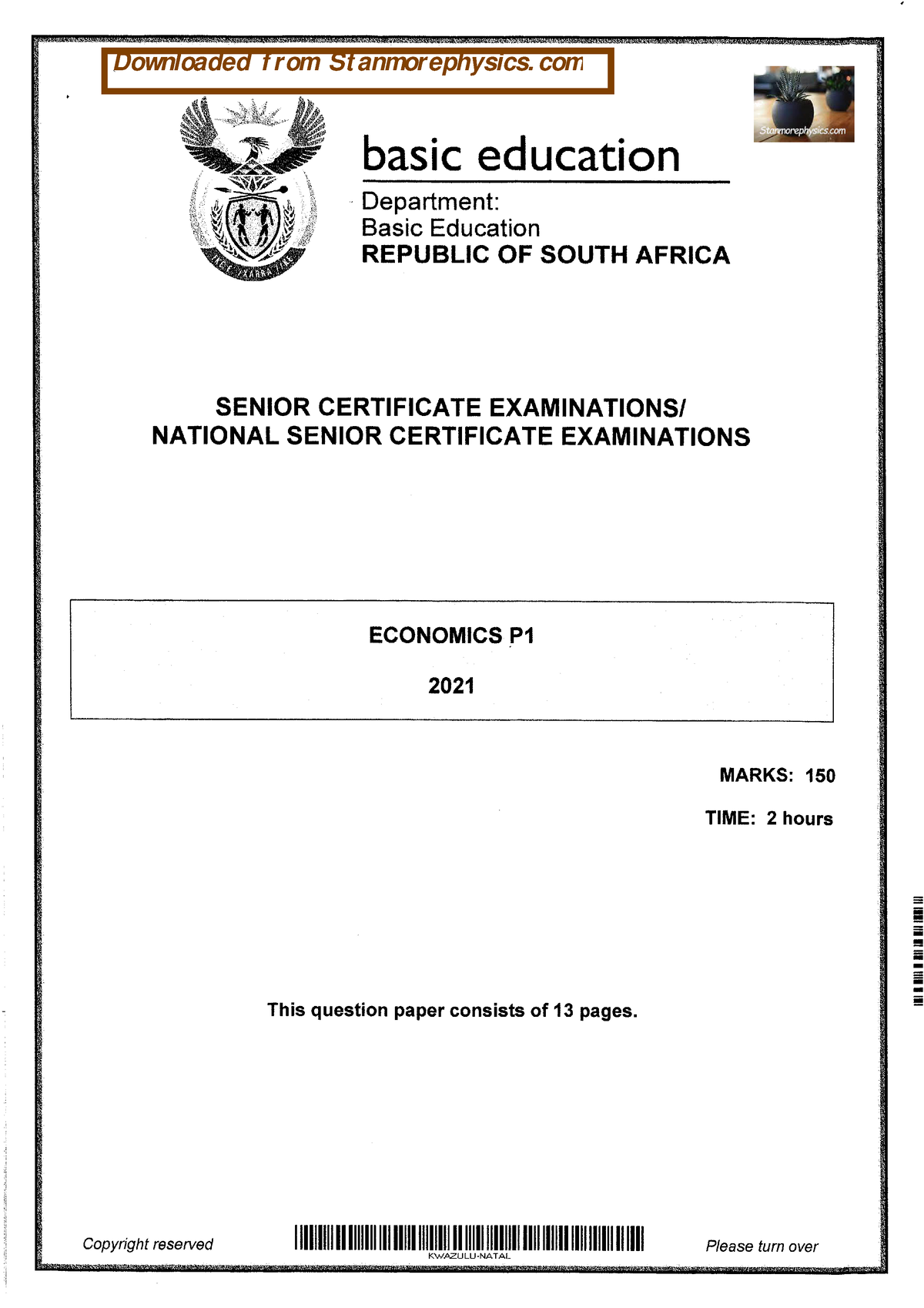 economics grade 12 case study 2021 memorandum pdf