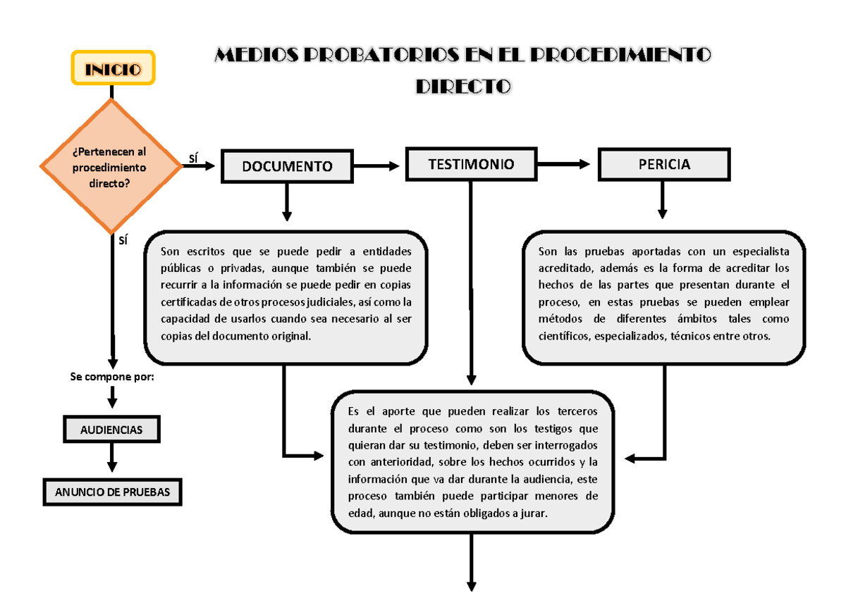 Tarea No.6 Medios Probatorios En El Procedimiento Directo - A MEDIOS ...