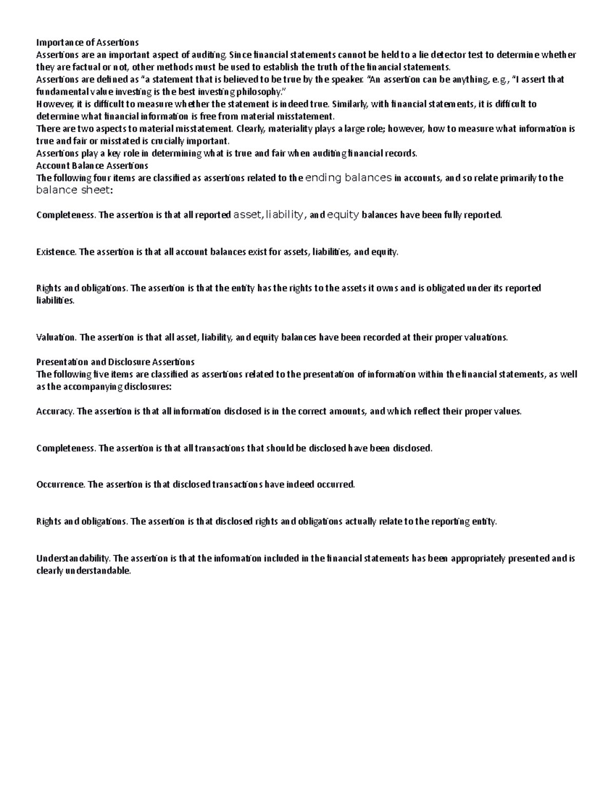 Importance of Assertions - Importance of Assertions Assertions are an ...