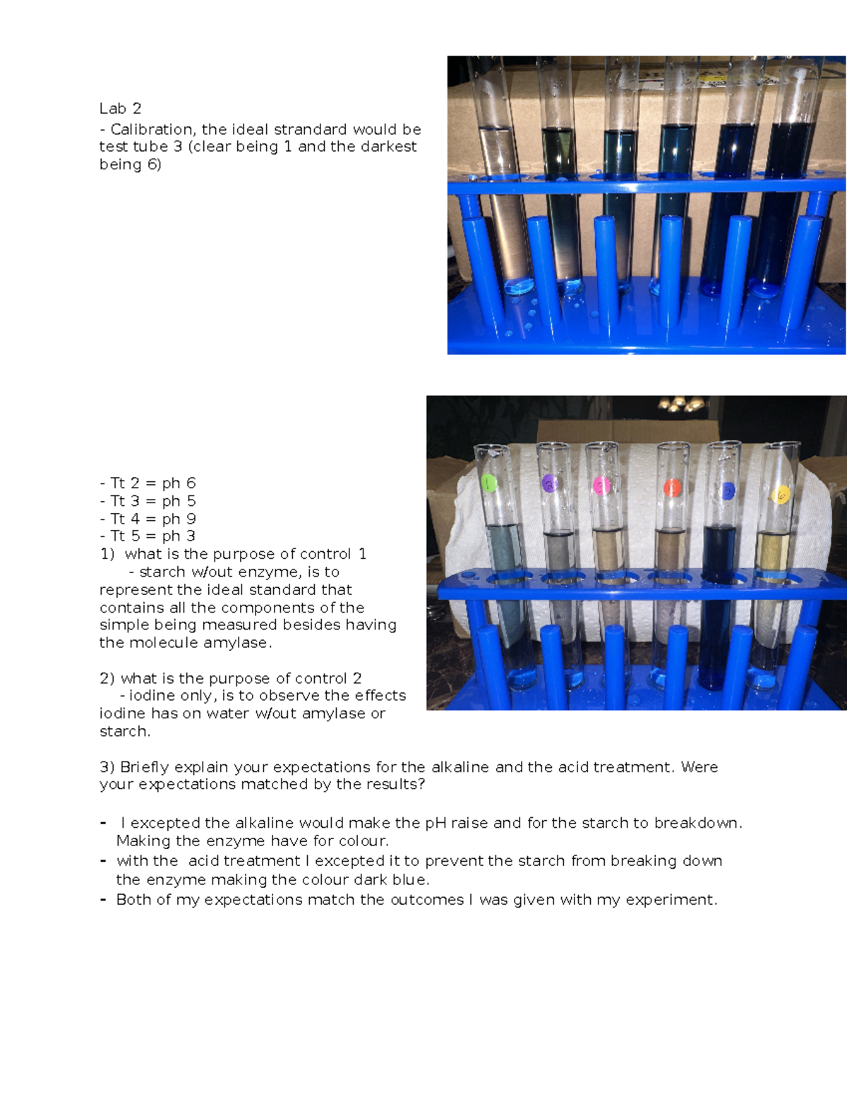 Bio lab 2 help others with this bio work Lab 2 Calibration, the