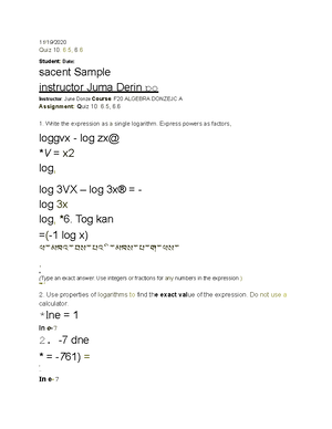 MATH 4 - simple algebra - MATH 151 - Studocu