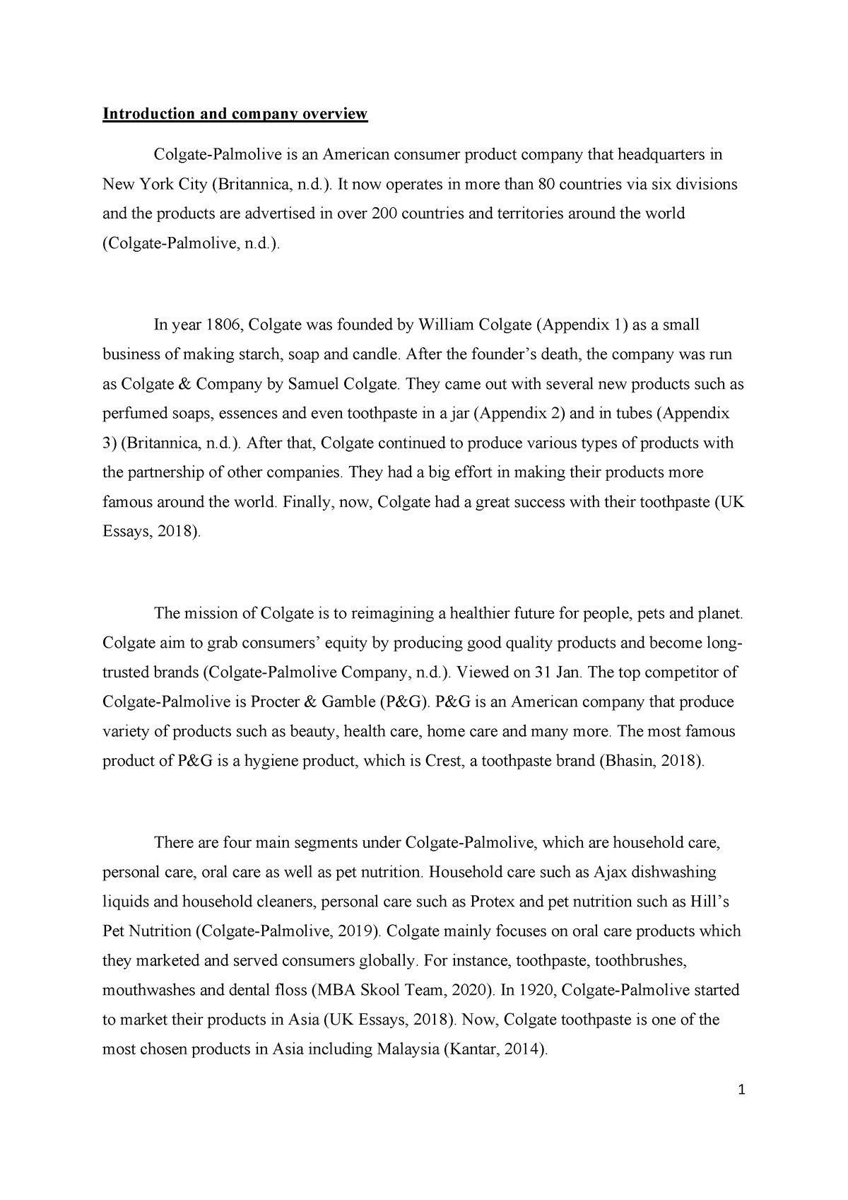 essay on colgate toothpaste