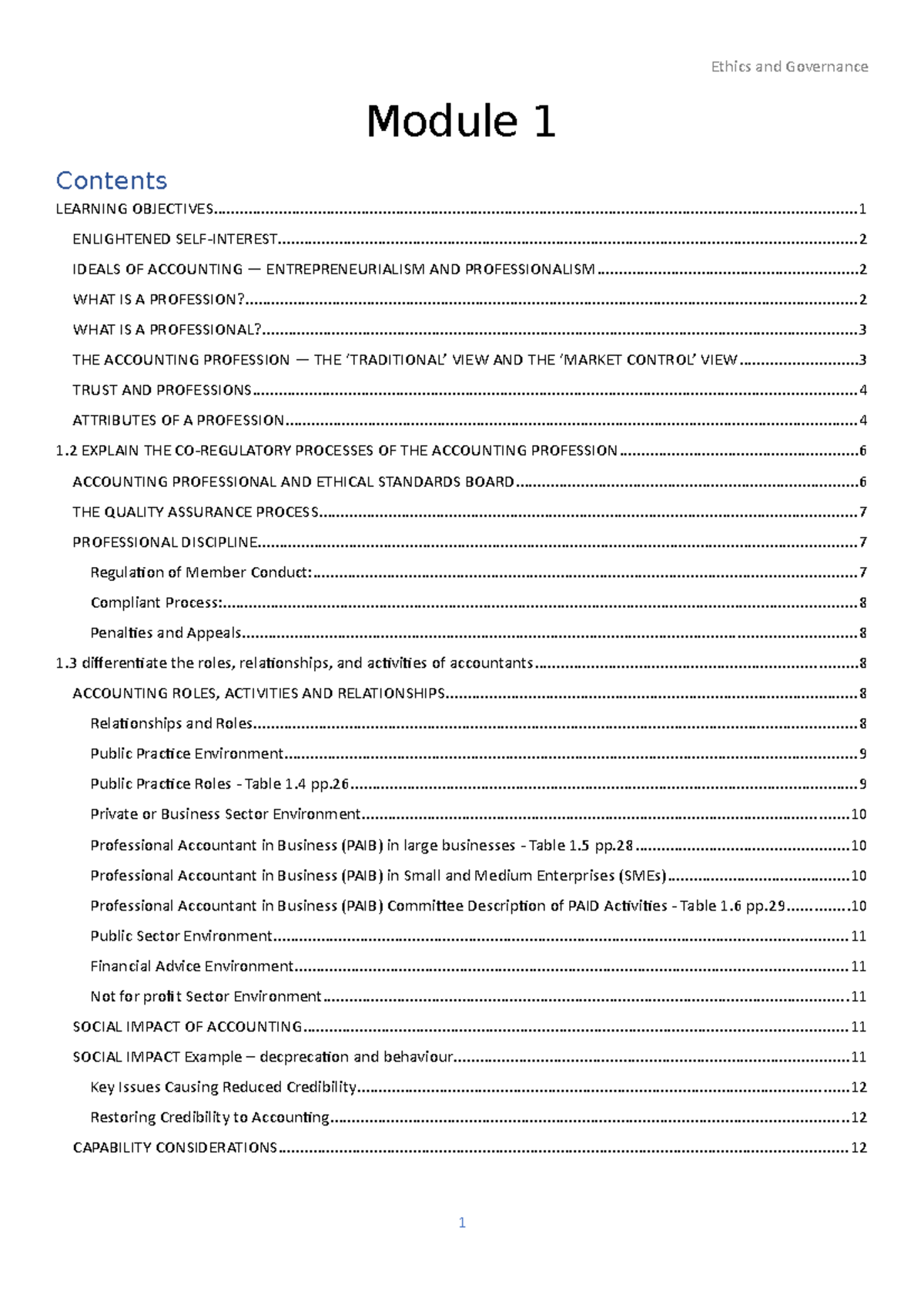 Module 1 - Contents - Module LEARNING - Studocu