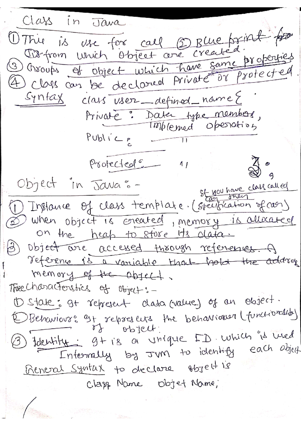 Important Web Technology Chapter 1 - Class in Java I This is use for ...