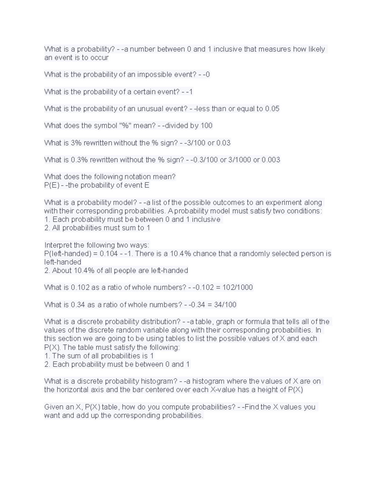 Chapter 6 - Introduction To Biology And Society - What is a probability ...