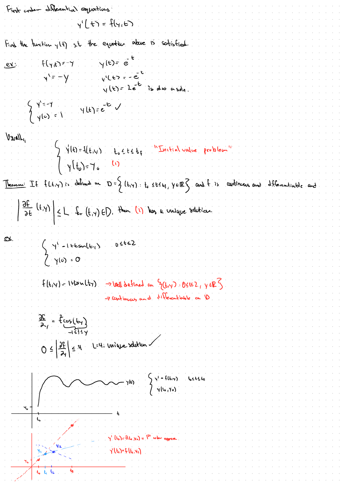 Differential Equations First Order Differential Equations Y T Fly It Find The 8461