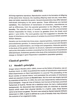 Biology CA2 final - This deals with genetics and the structure of DNA ...