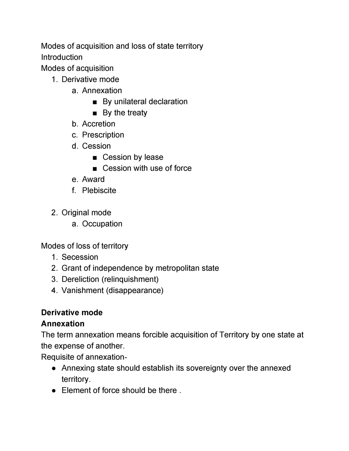 acquisition-and-loss-of-territory-modes-of-acquisition-and-loss-of