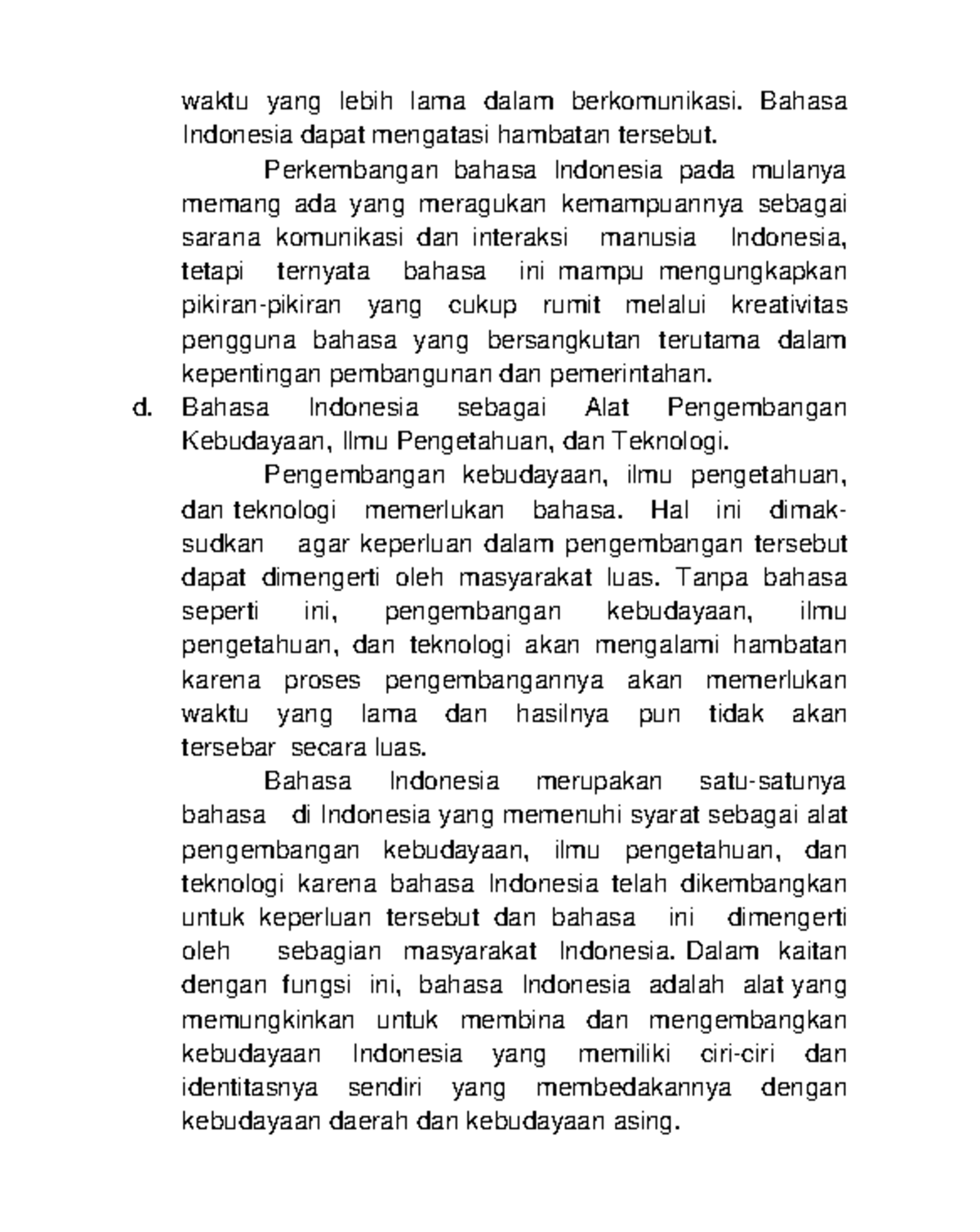 Catatan Bahasa Indonesia 6 - Waktu Yang Lebih Lama Dalam Berkomunikasi ...