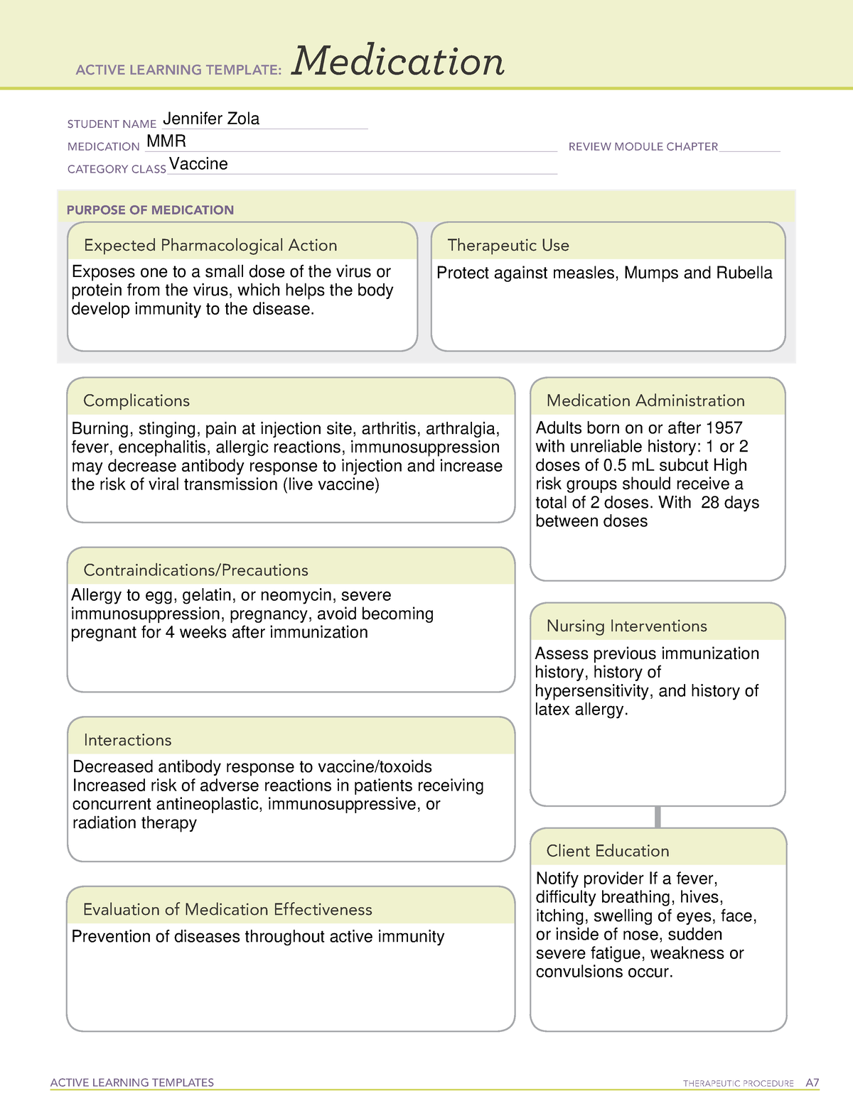 MMR med card active learning template ACTIVE LEARNING TEMPLATES