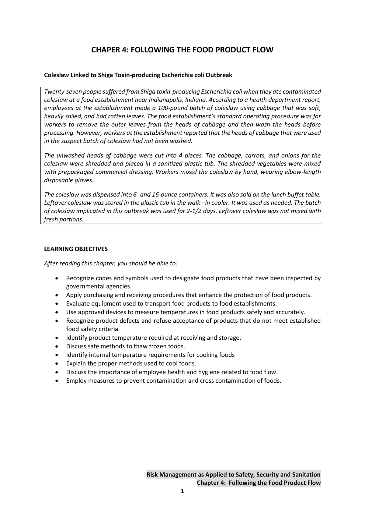 Chapter-4- Module - Lecture notes 1 - Risk Management as Applied to ...