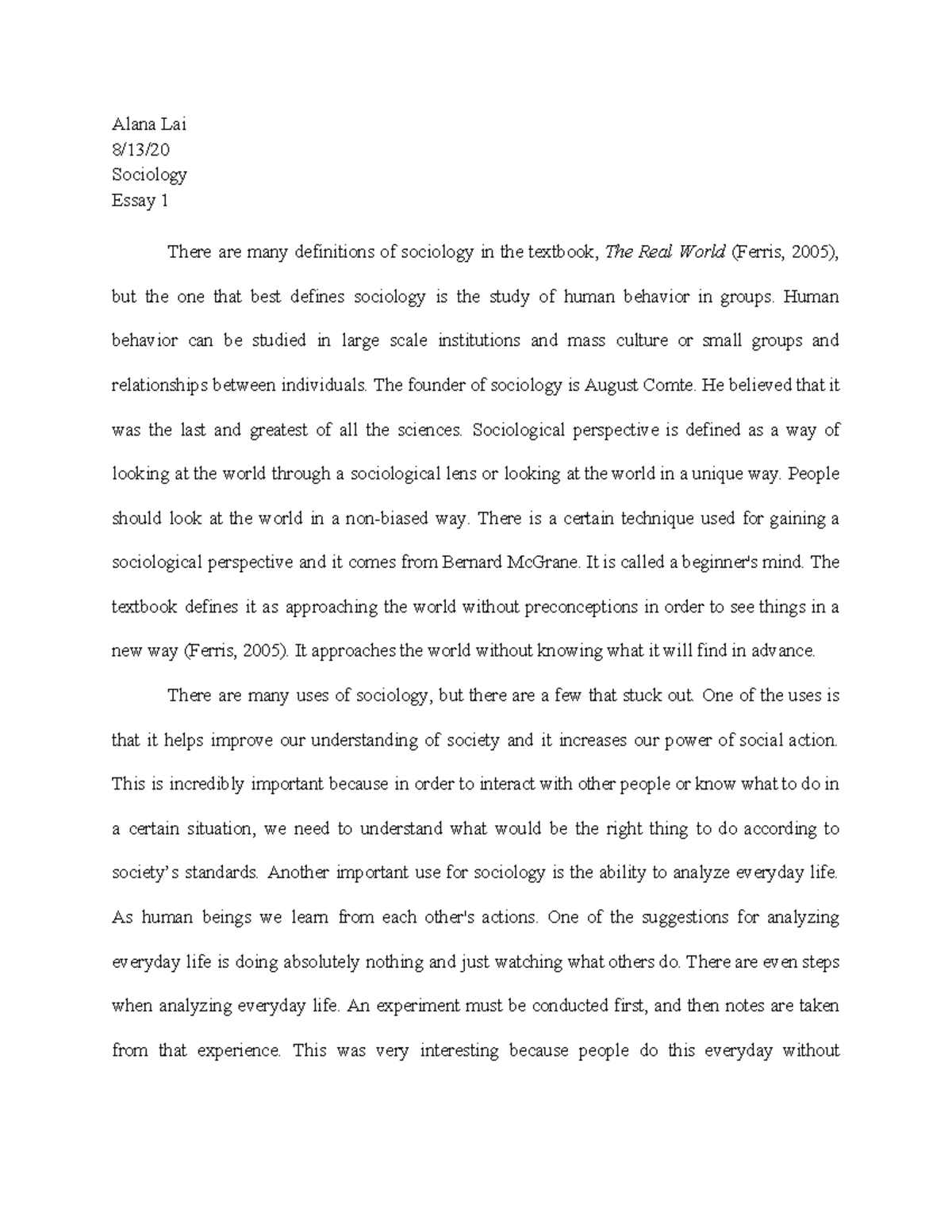 Famous short essays image