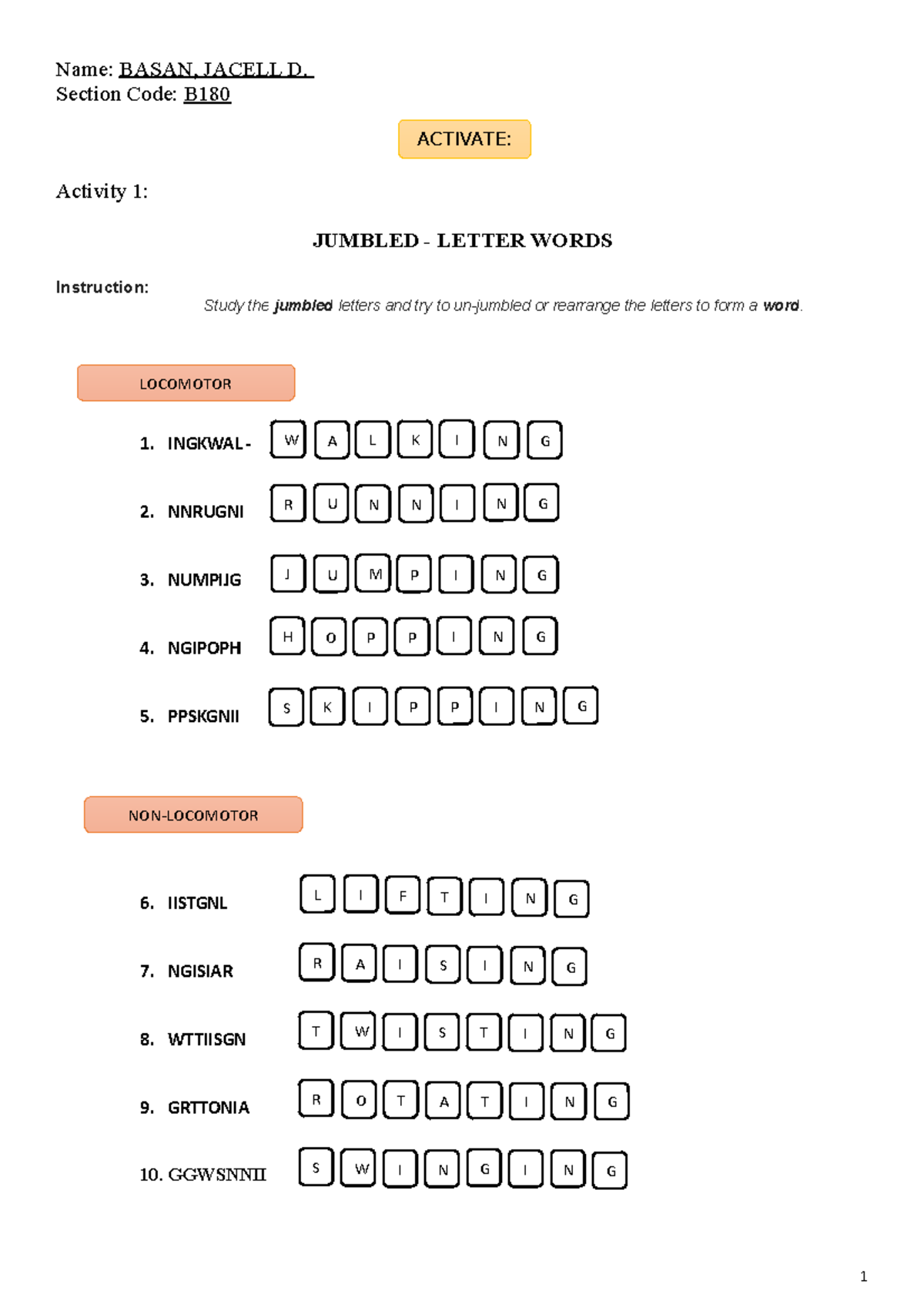L4-Activate - Sksk - Name: BASAN, JACELL D. Section Code: B Activity 1 ...