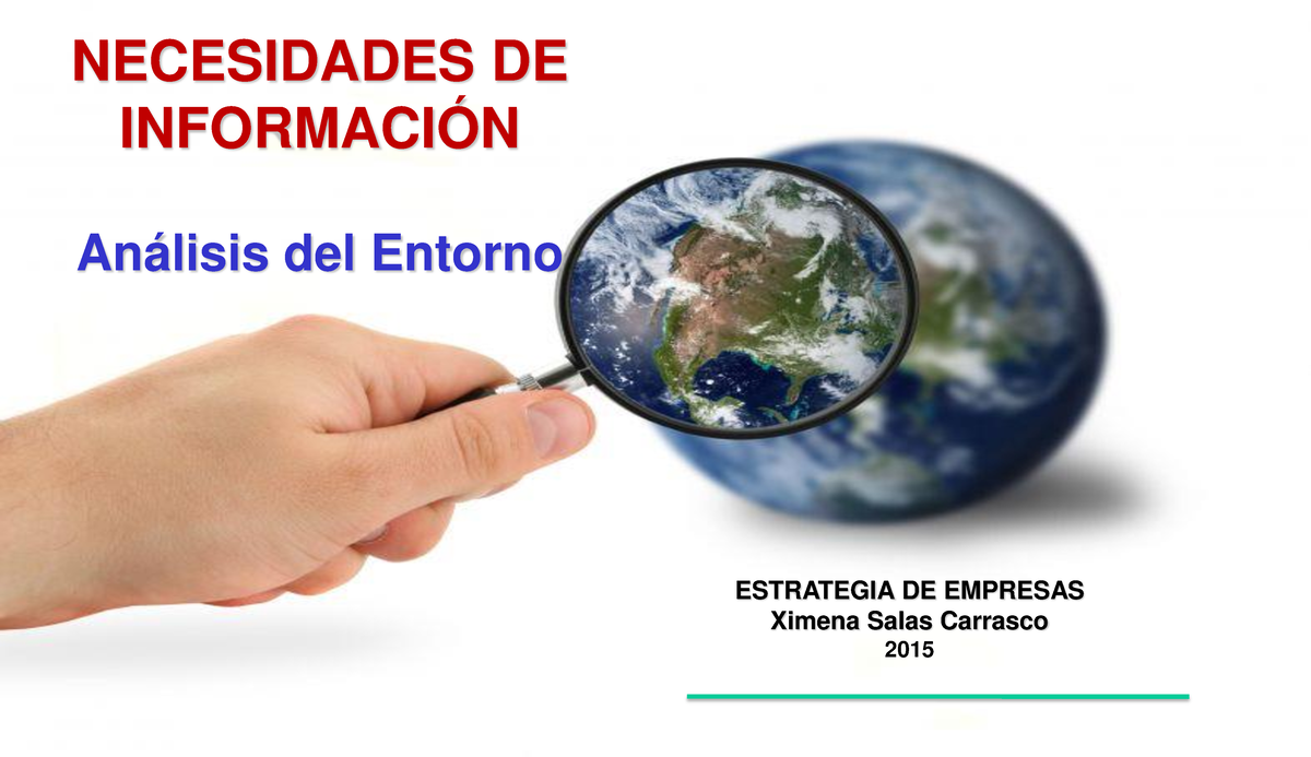 3 Análisis Del Entorno Necesidades De InformaciÓn Análisis Del Entorno Estrategia De Empresas 5640