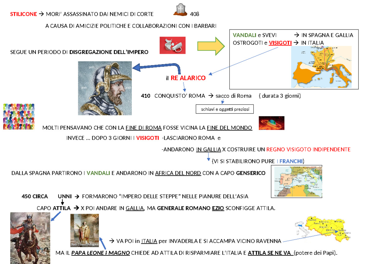 Fine dell'impero romano d'occidente - STILICONE MORI’ ASSASSINATO DAI