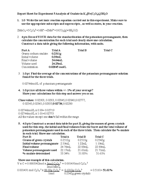 Exp 3 report sheet 2022.docx - Expt. 3 Report Sheet: Synthesis of ...