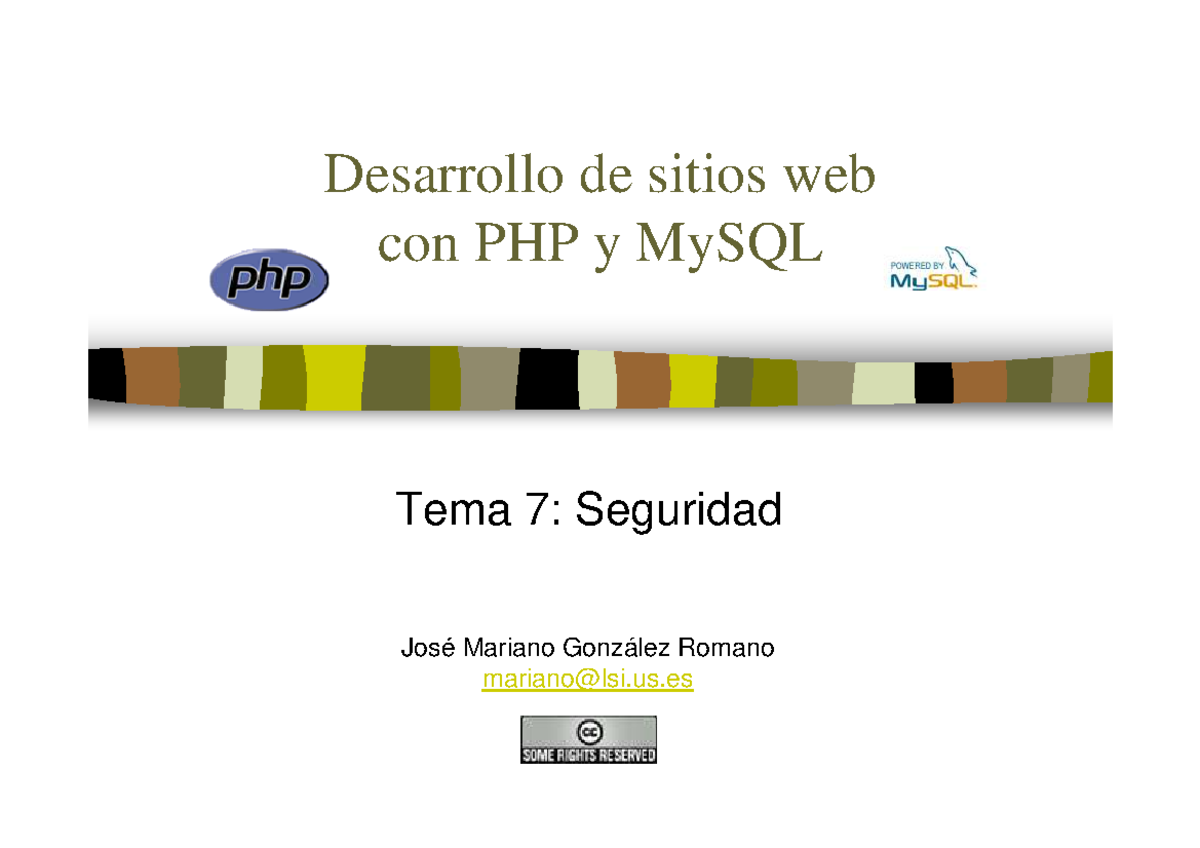 0144 php y mysql seguridad.0144 php y mysql seguridad - Desarrollo de ...